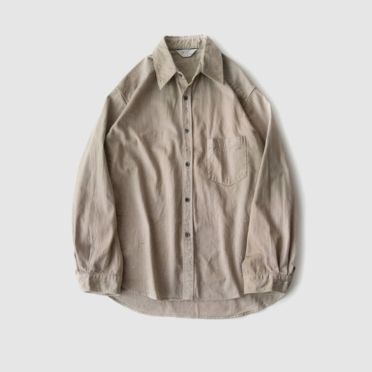 ANCELLM / DENIM DRESS SHIRT "SAND"