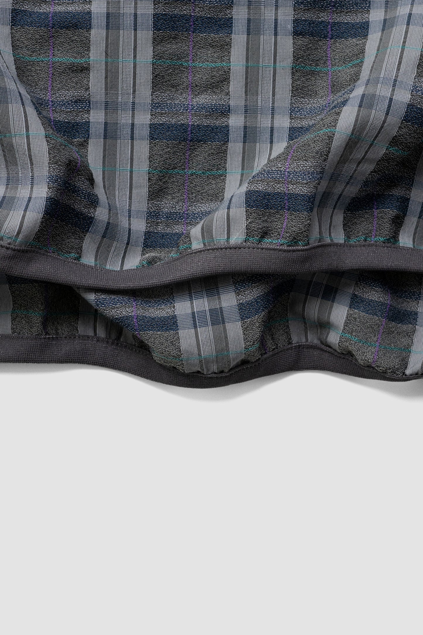 O- /  FUNNY PLAID PULLOVER "Gray Plaid"