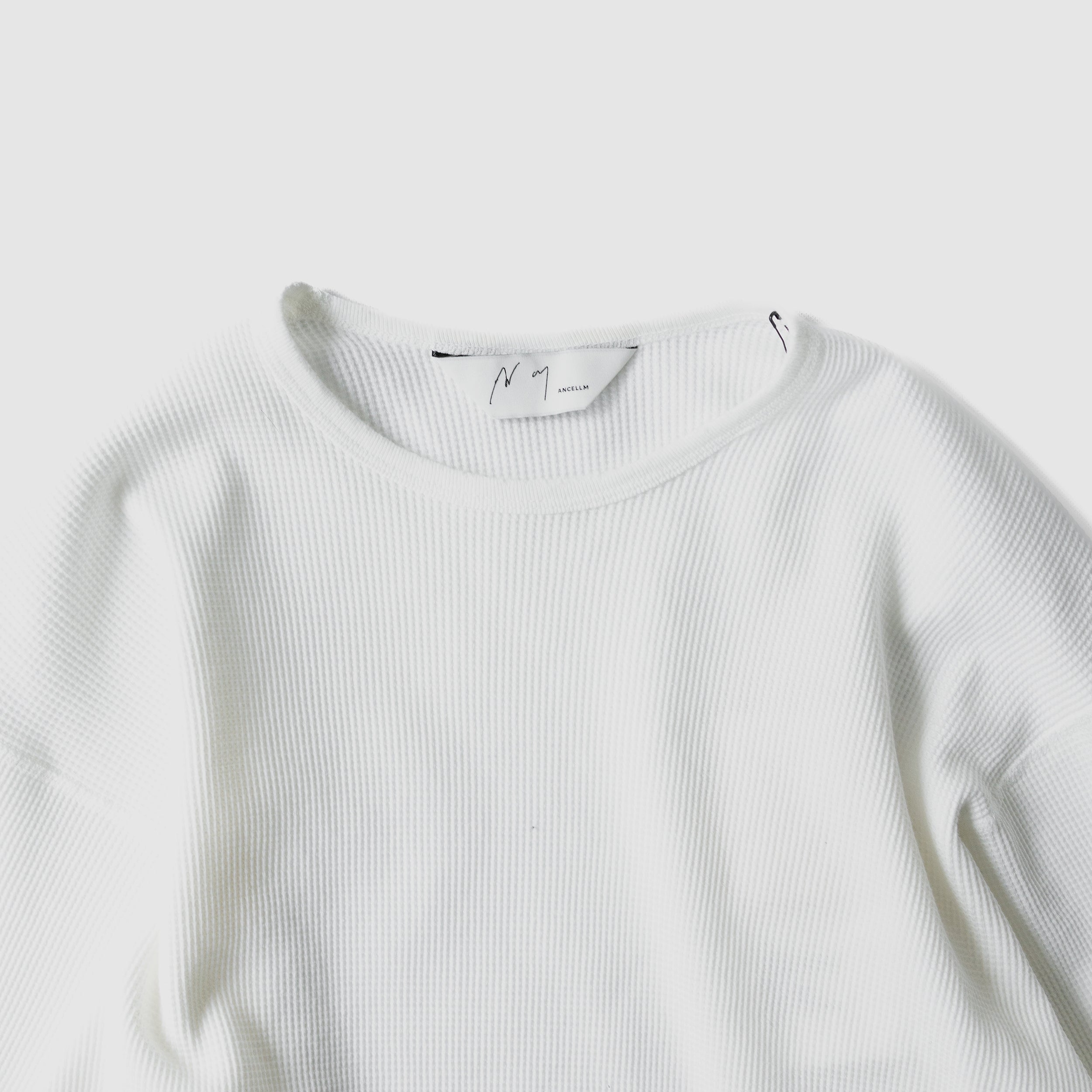 ANCELLM(アンセルム) / DAMAGE WAFFLE CREW LS 