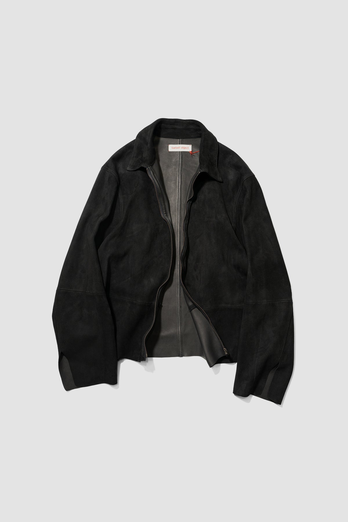 barbell object / leather jkt "black"