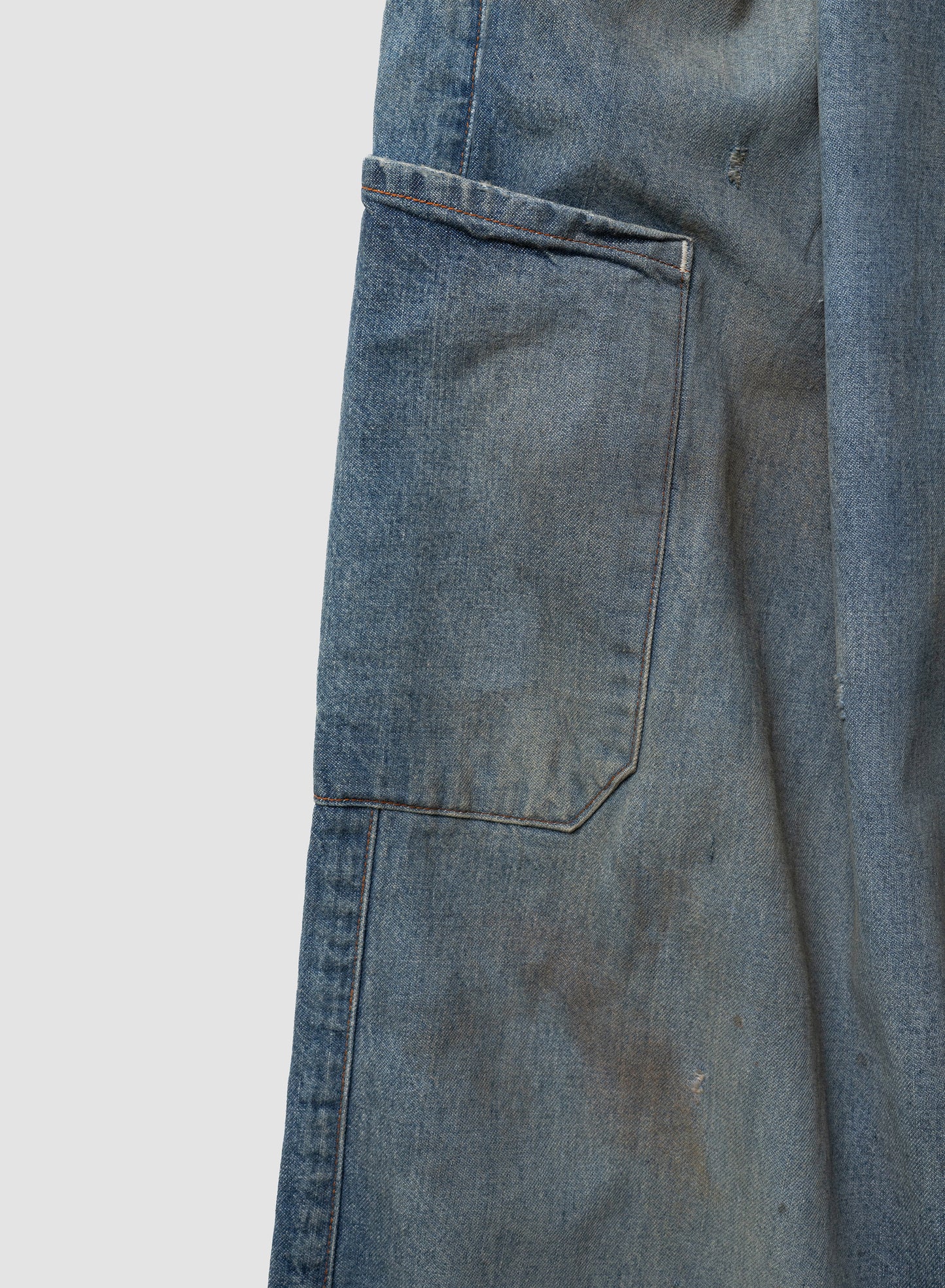 ANCELLM / DENIM PAINTER PANTS "INDIGO"