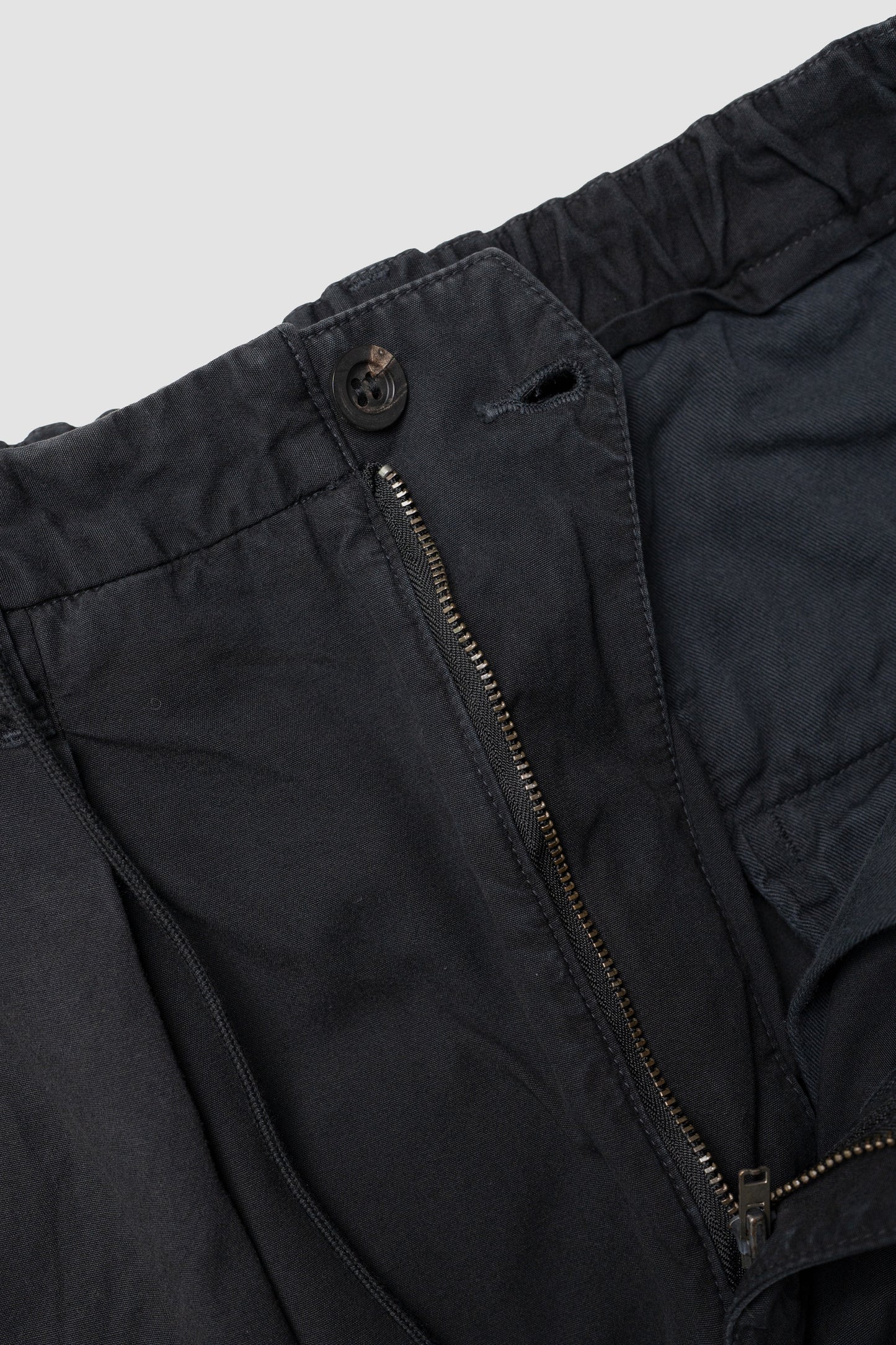 ANCELLM / POPLIN CARGO PANTS "BLACK"