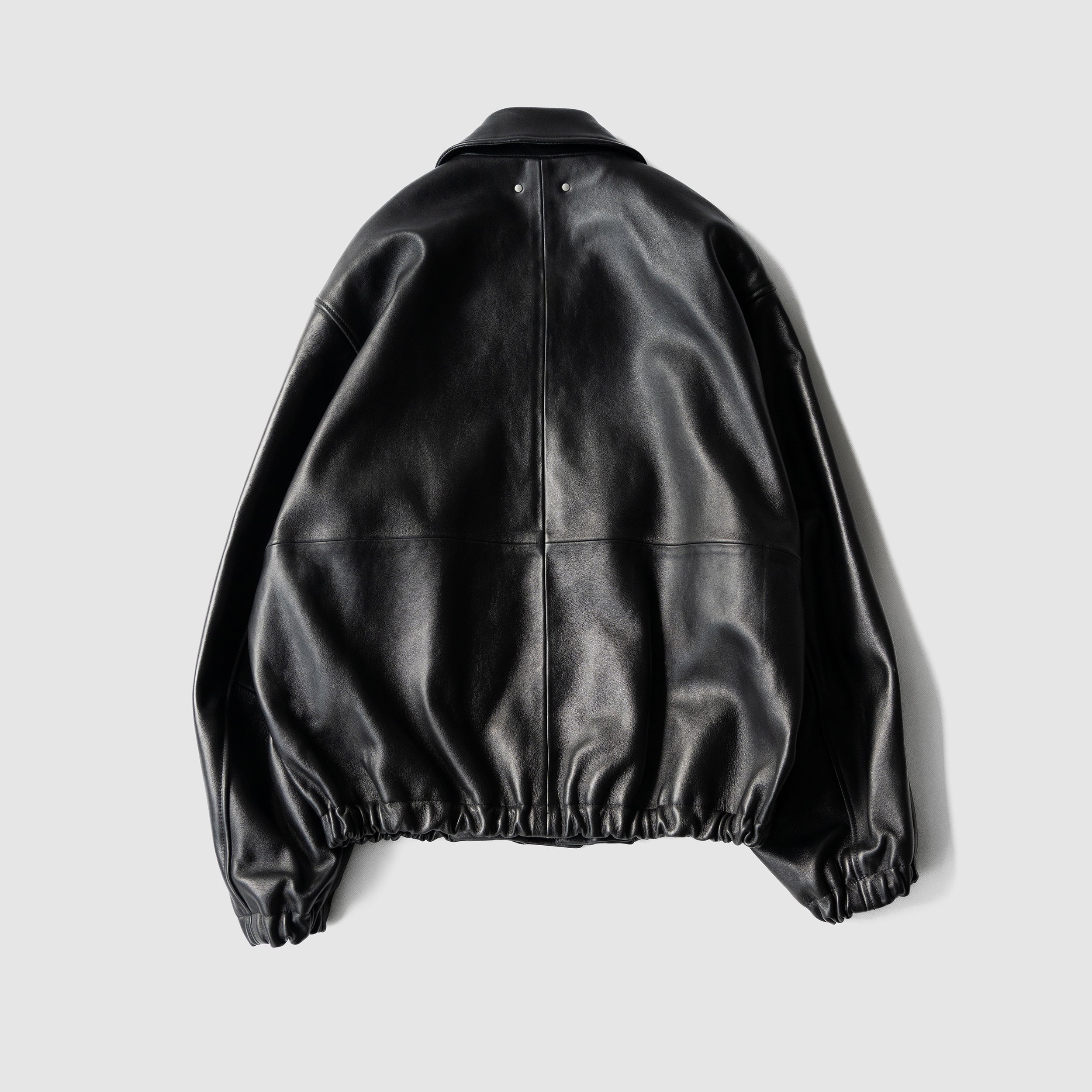 新品完売レアBright Astrostuffs オーバーサイズジャケットS黒 ssstein(シュタイン)/ SHEEP LEATHER ZIP SHORT JACKET 