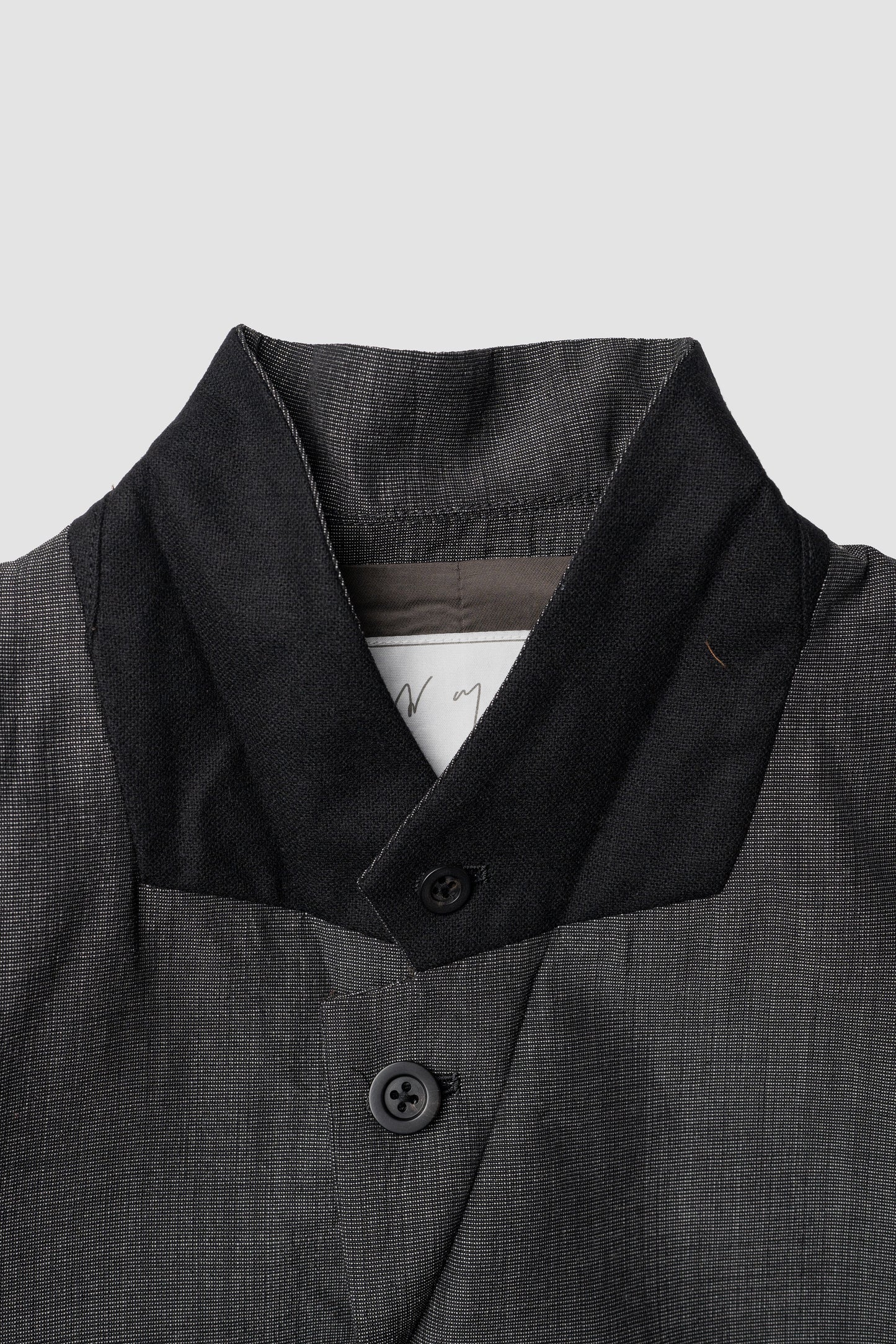 ANCELLM / LAYERED TAILORED JACKET "BLACK"