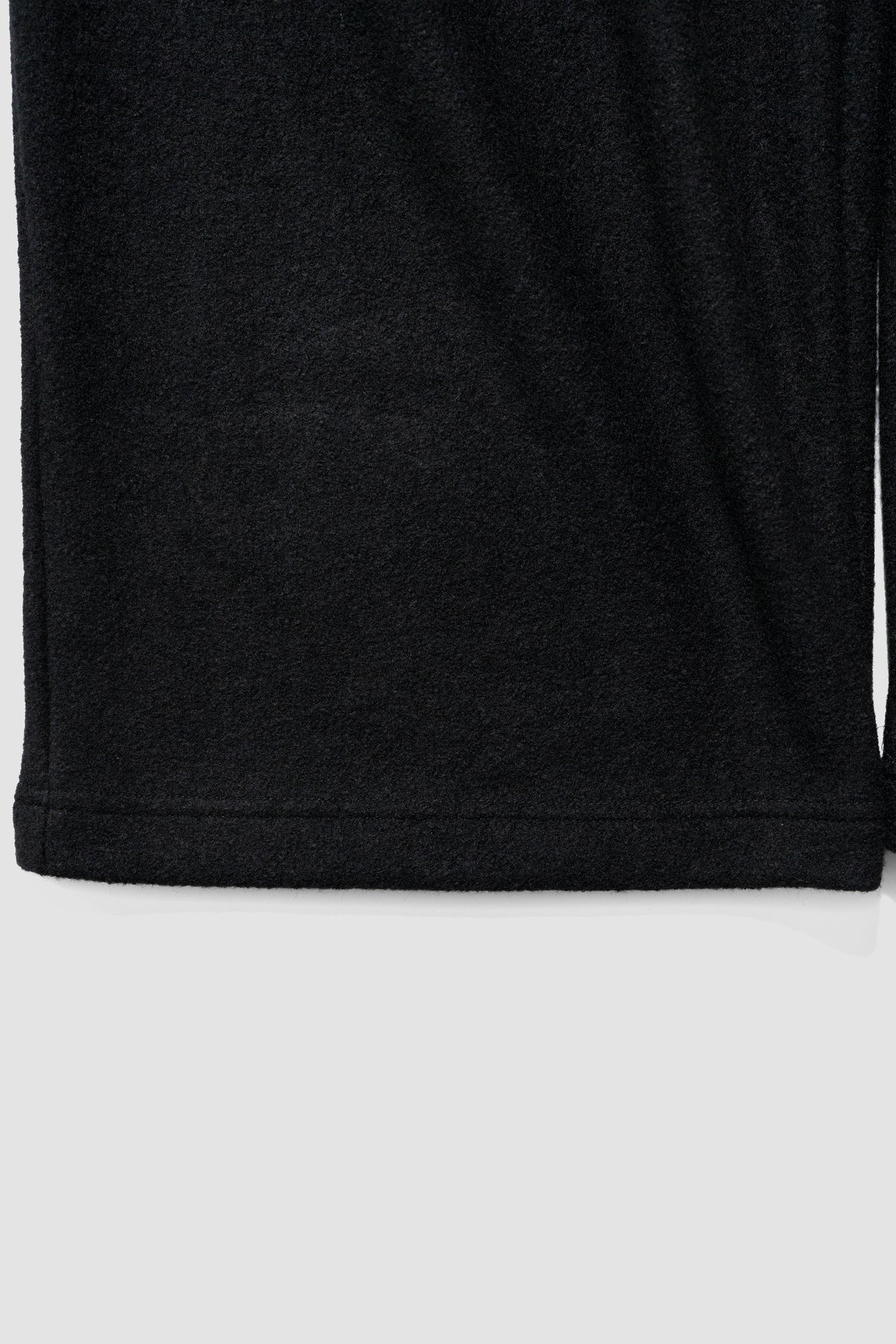 ANCELLM / WOOL CUT WIDE TUCK SLACKS "BLACK"