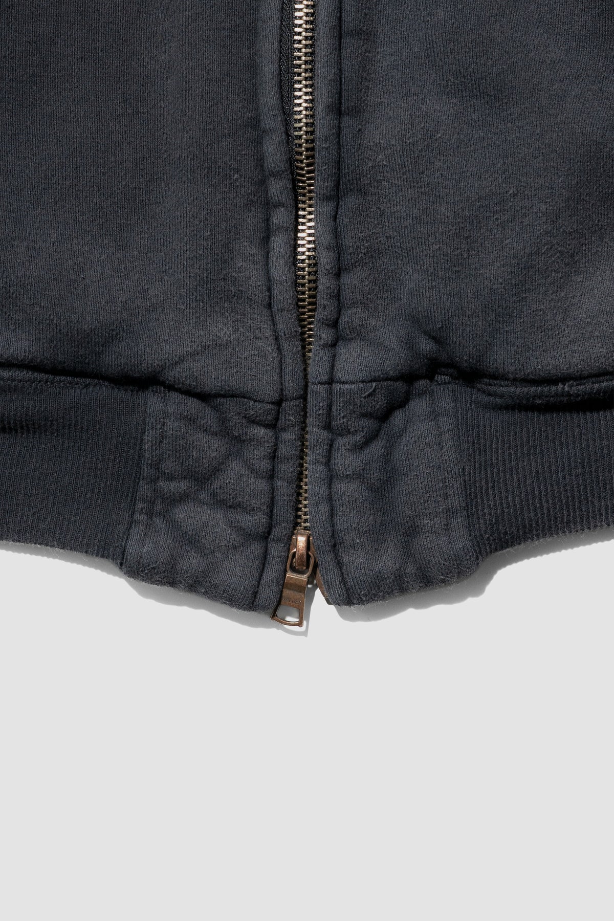 ANCELLM / FLEECE-LINED SWEAT VERSITY SHIRT "BLACK"