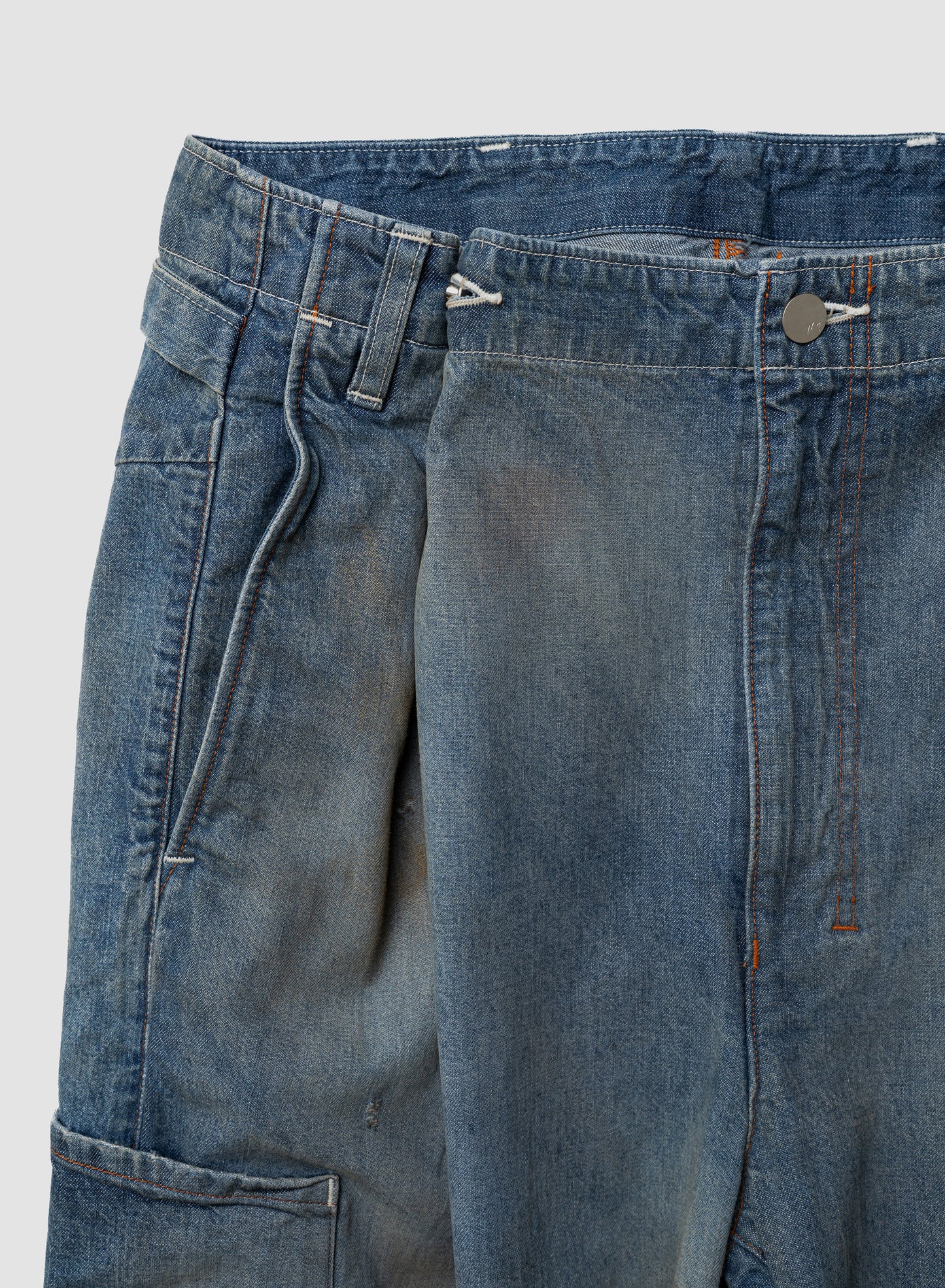 ANCELLM / DENIM PAINTER PANTS "INDIGO"