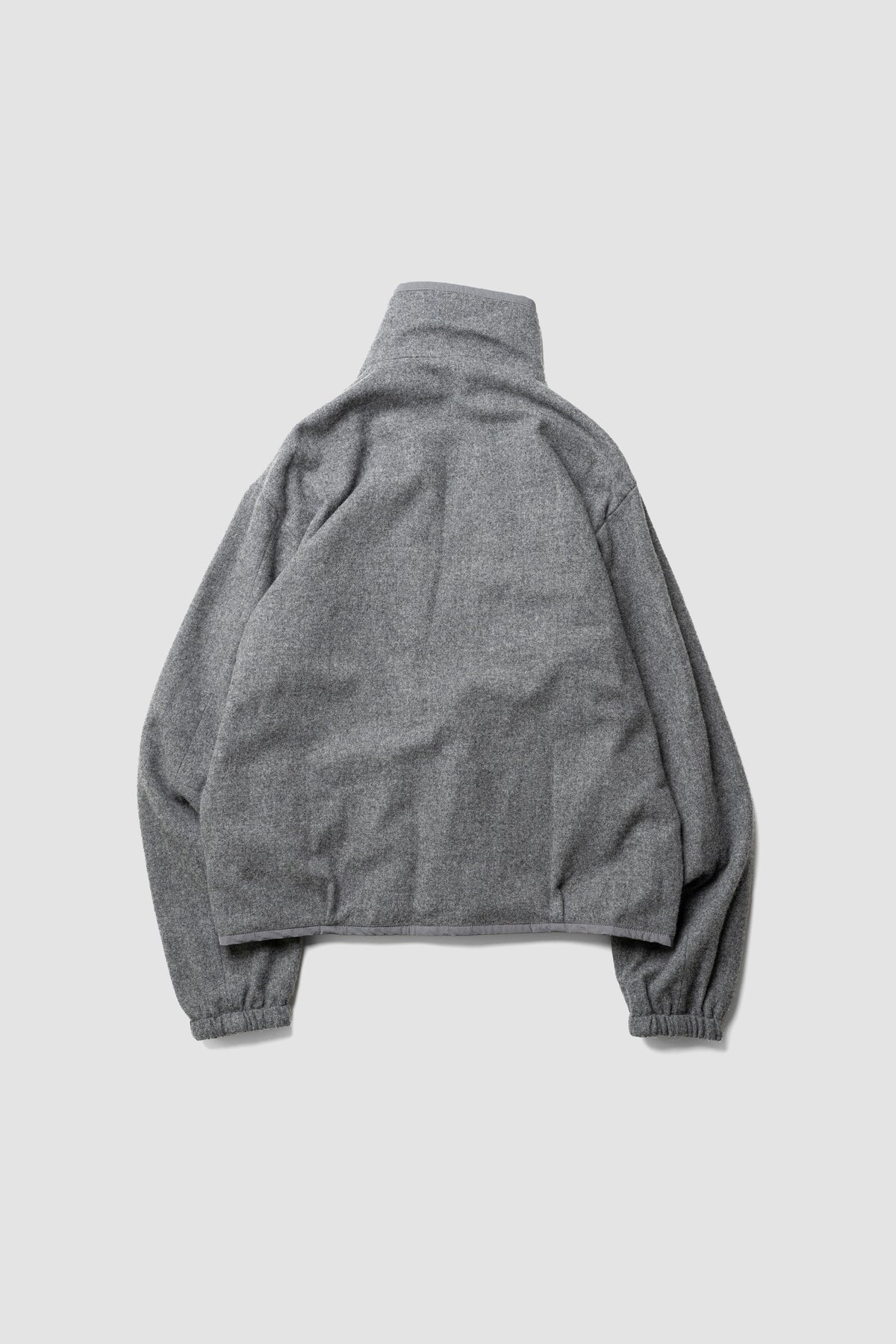 YOKE/ Wool Cashmere Fleece Reversible Blouson "Gray"