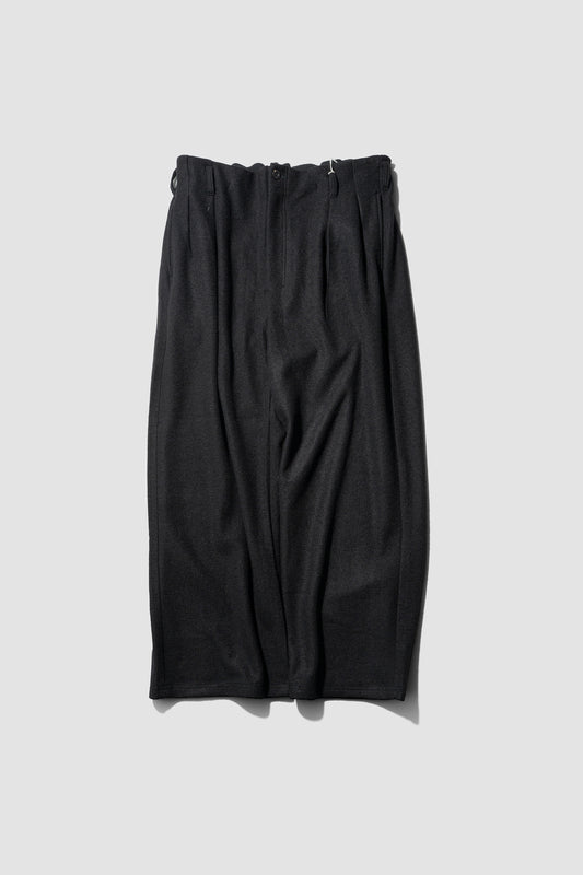 ANCELLM / WOOL CUT SLACKS "BLACK"