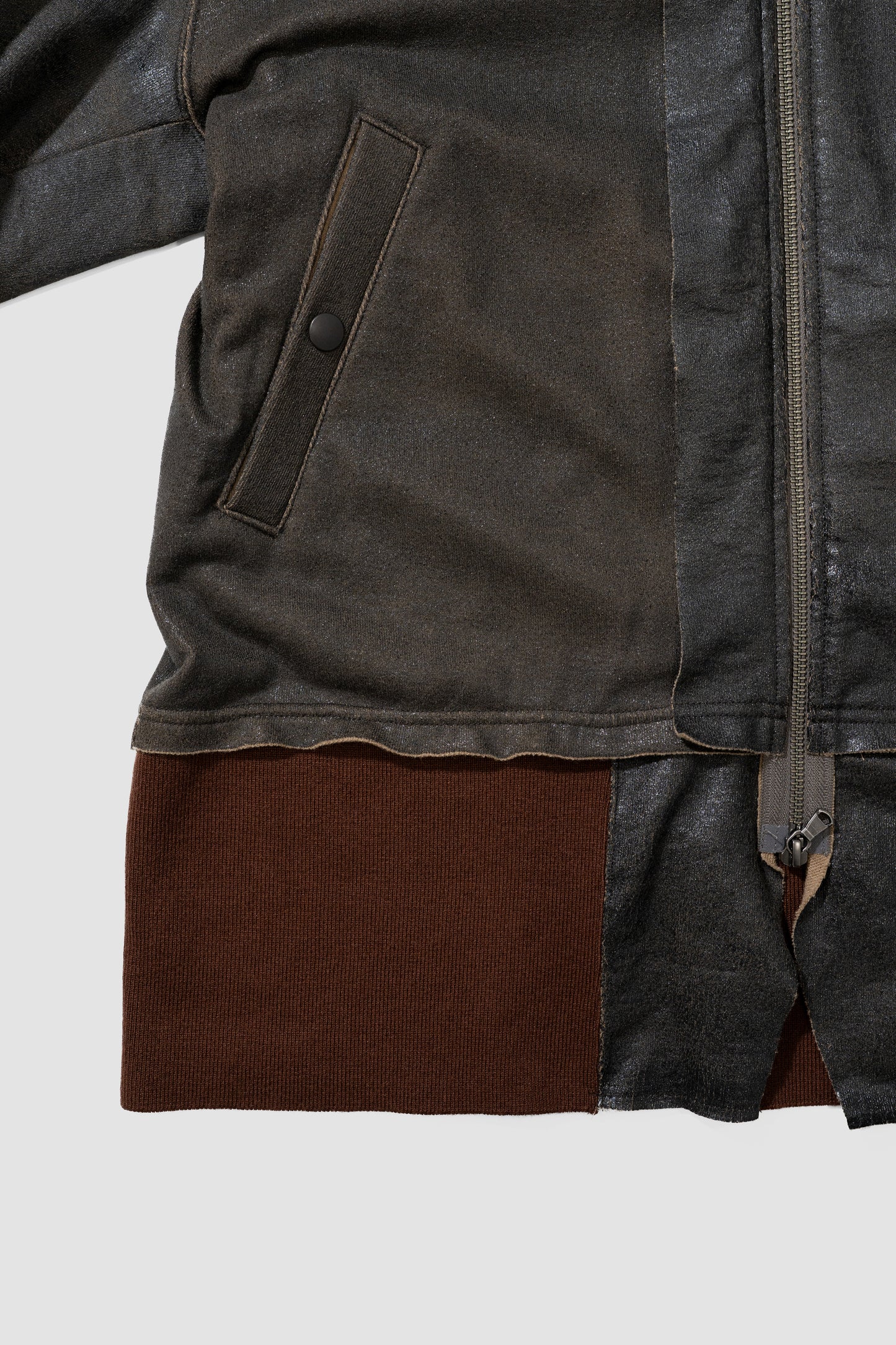 ANTHEM A/ CRACK TERRY MILITARY BLOUSON "Brown"