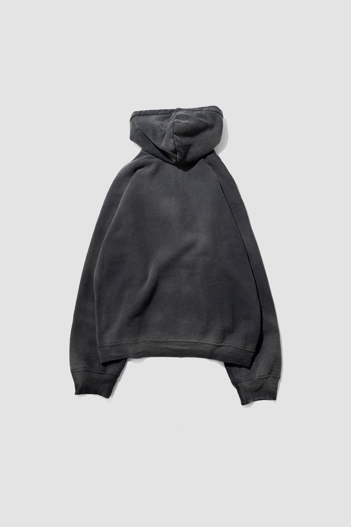 ANCELLM / FLEECE-LINED SWEAT HOODIE "BLACK"