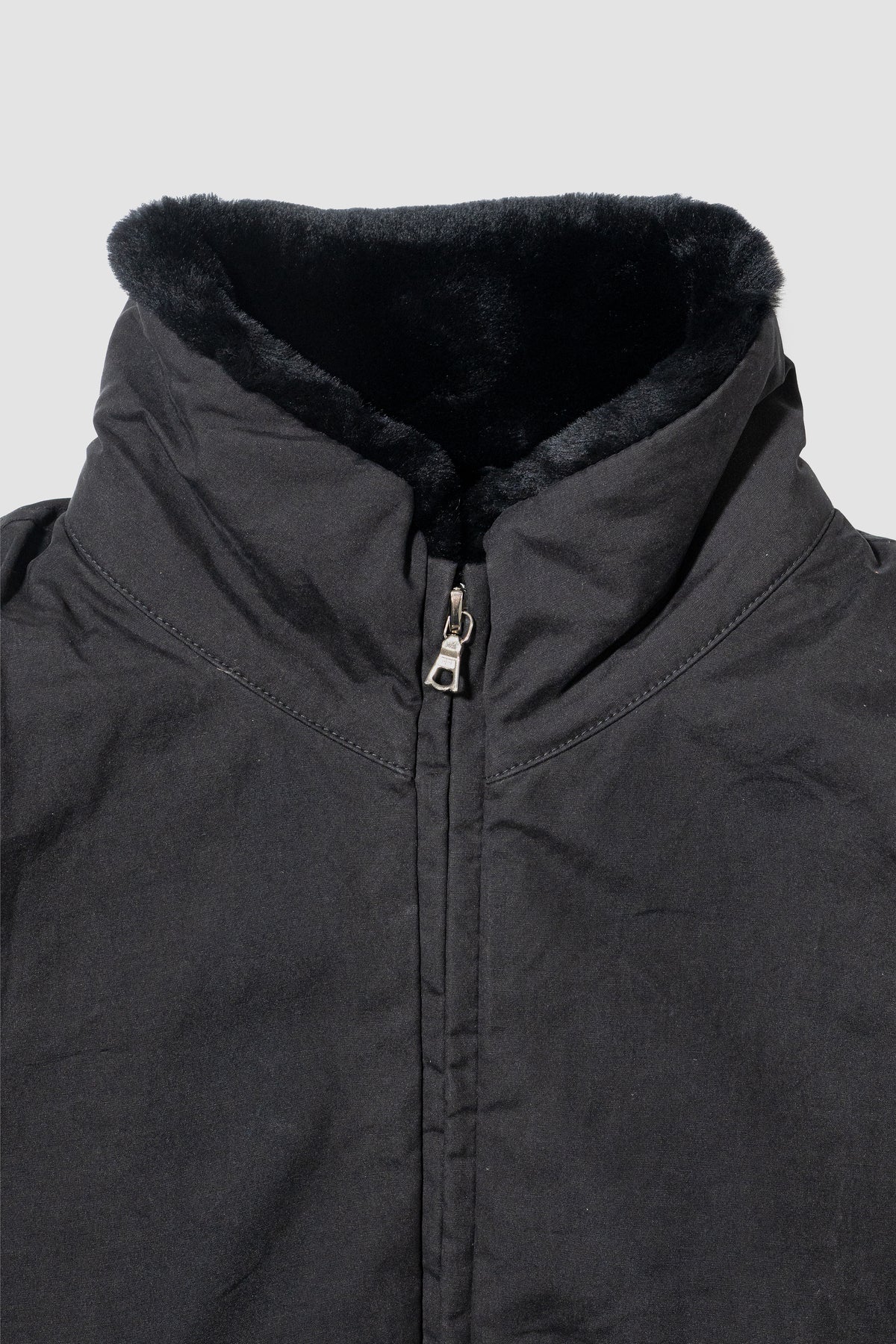 ssstein/ MOUTON INNER REVERSIBLE PADDED JACKET "BLACK"