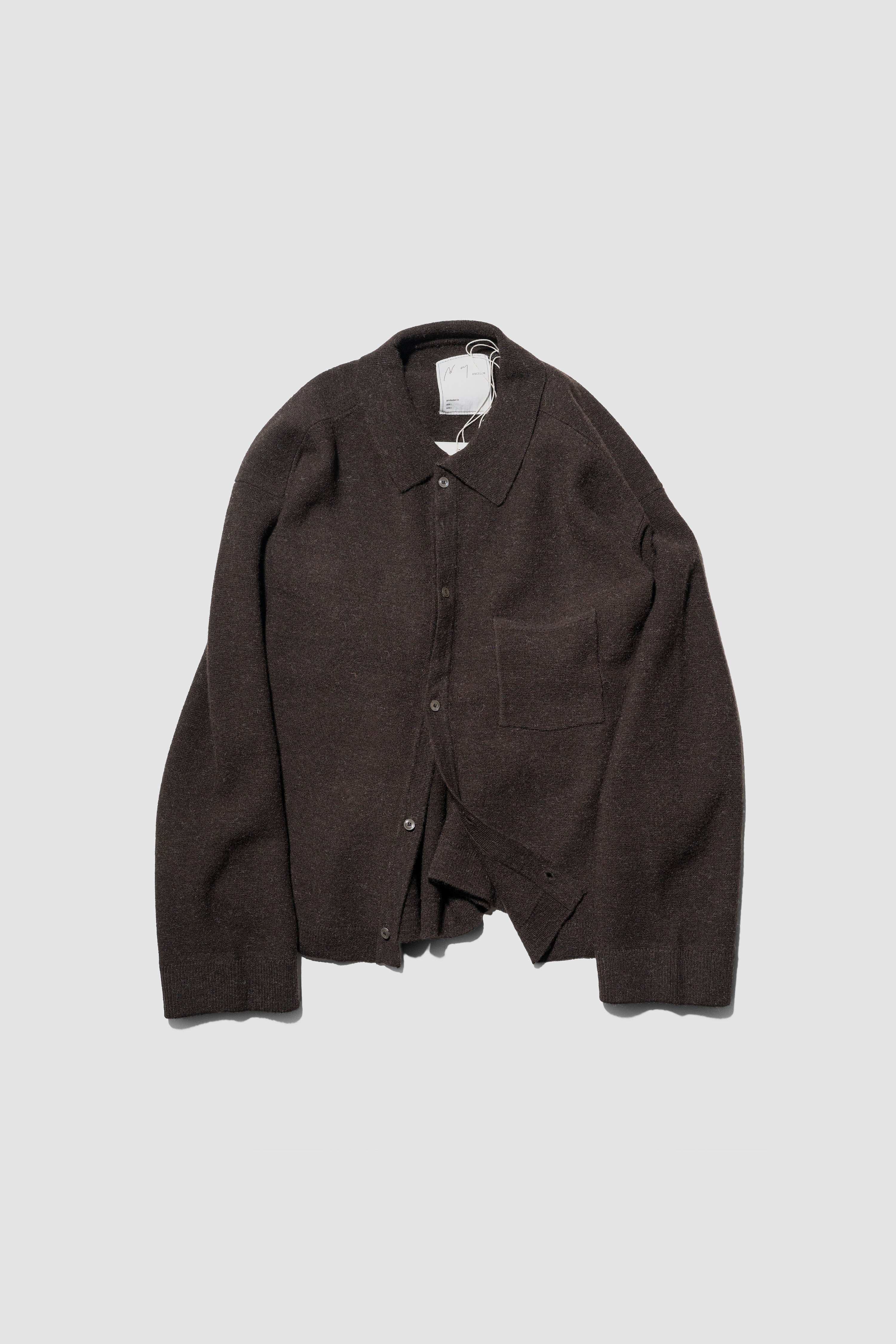 ANCELLM(アンセルム) / SHETLAND WOOL KNIT SHIRT 