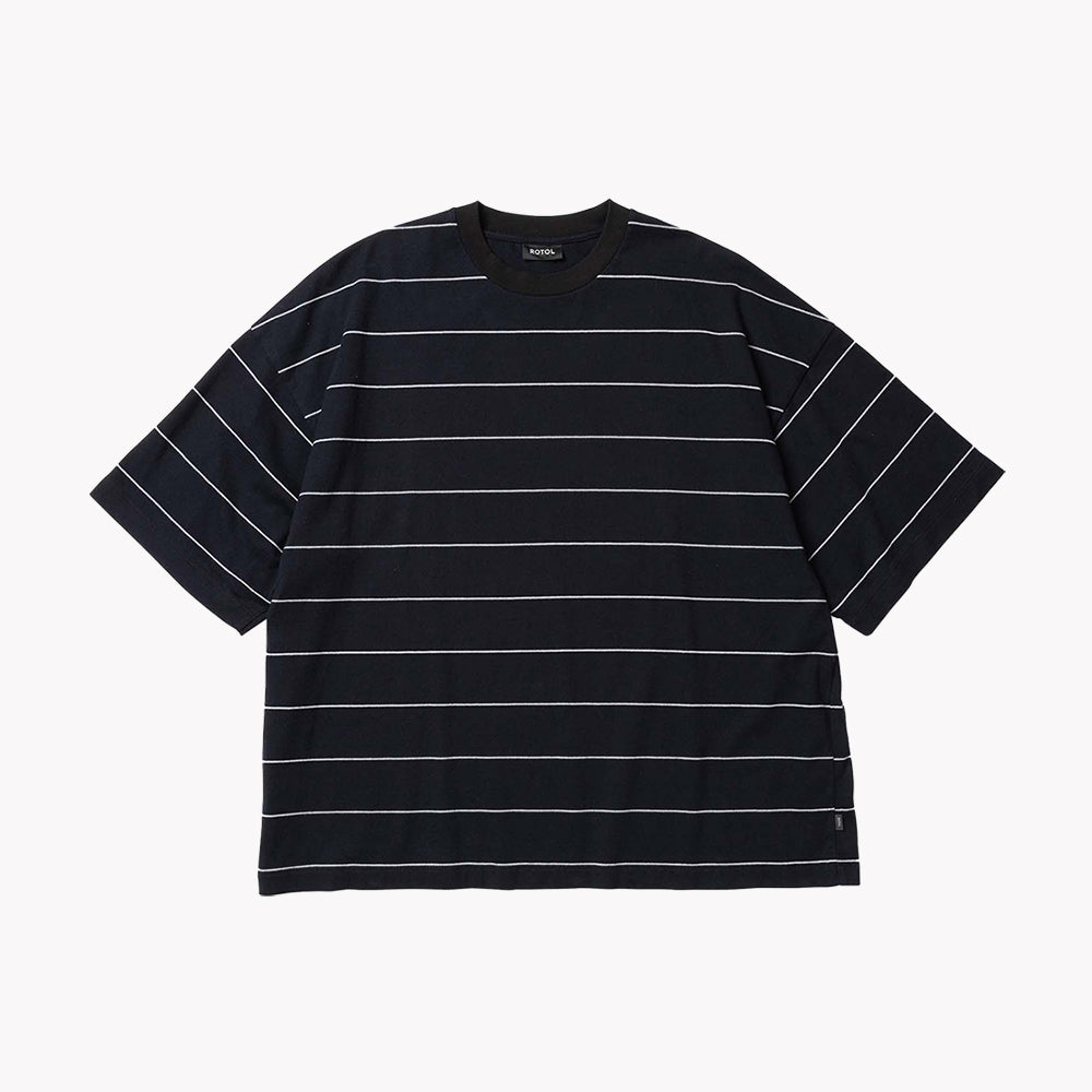 ROTOL/ LUMIFLECT BORDER SHORT SLEEVE TEE "BLACK"