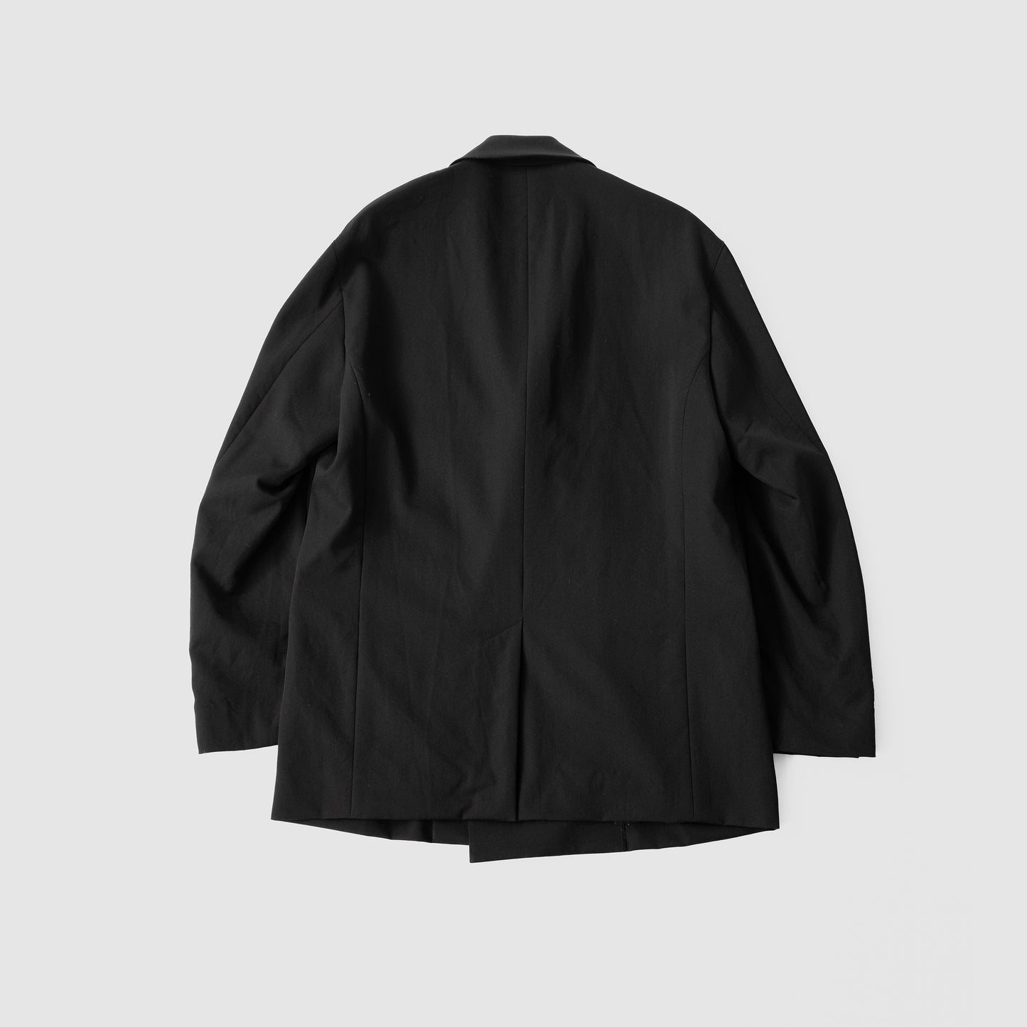 ESSAY/ WOOL GABARDINE DOUBLE BREASTED JACKET "BLACK"