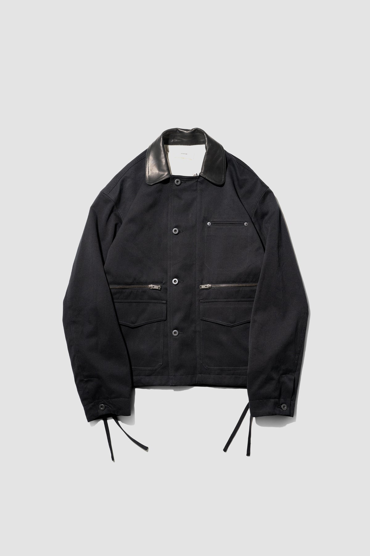 VUJA DÉ / Teo Utility Jacket in Cotton/Cashmere/Silk "Black"