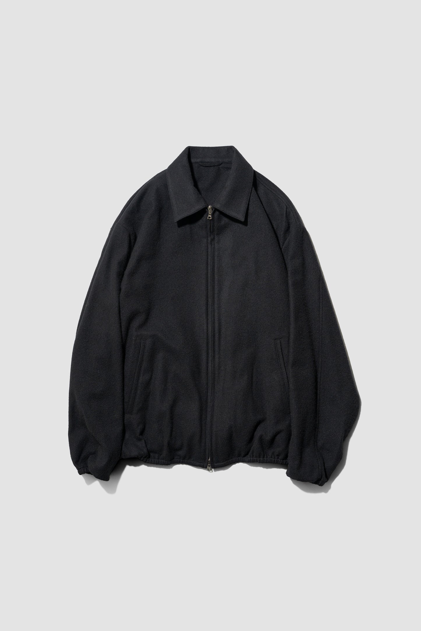 ssstein/ W/CA FLEECE LIGHT ZIP JACKET "BLACK"