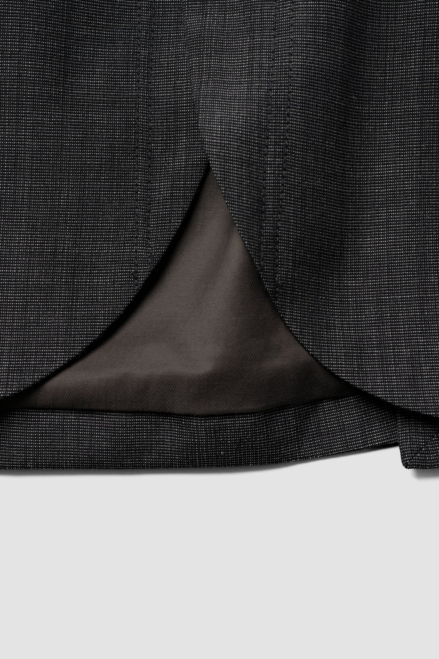 ANCELLM / LAYERED TAILORED JACKET "BLACK"