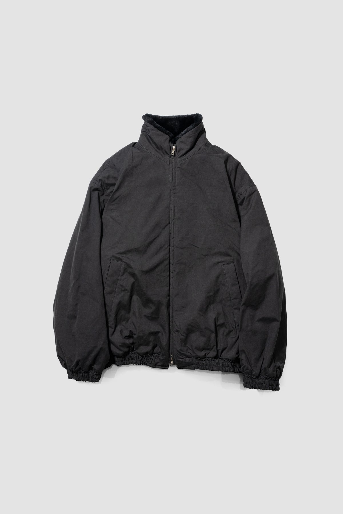 ssstein/ MOUTON INNER REVERSIBLE PADDED JACKET "BLACK"