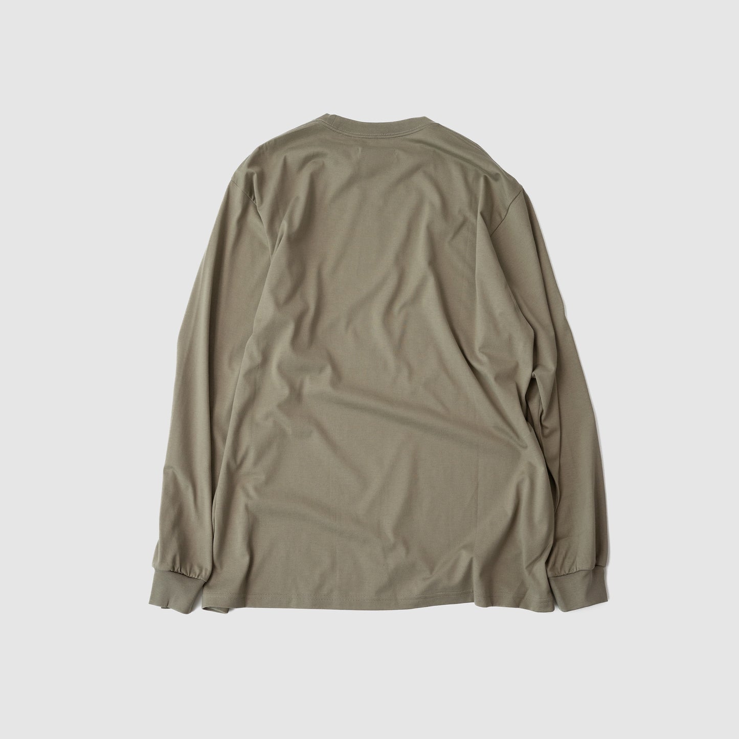 ssstein/ SUVIN COTTON BASIC LS TEE "KHAKI"