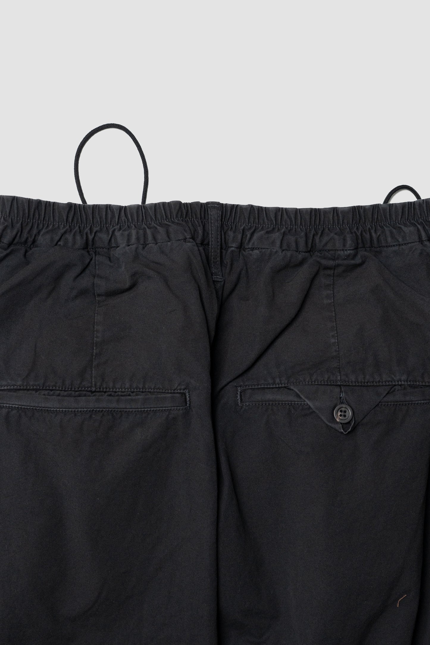 ANCELLM / POPLIN CARGO PANTS "BLACK"