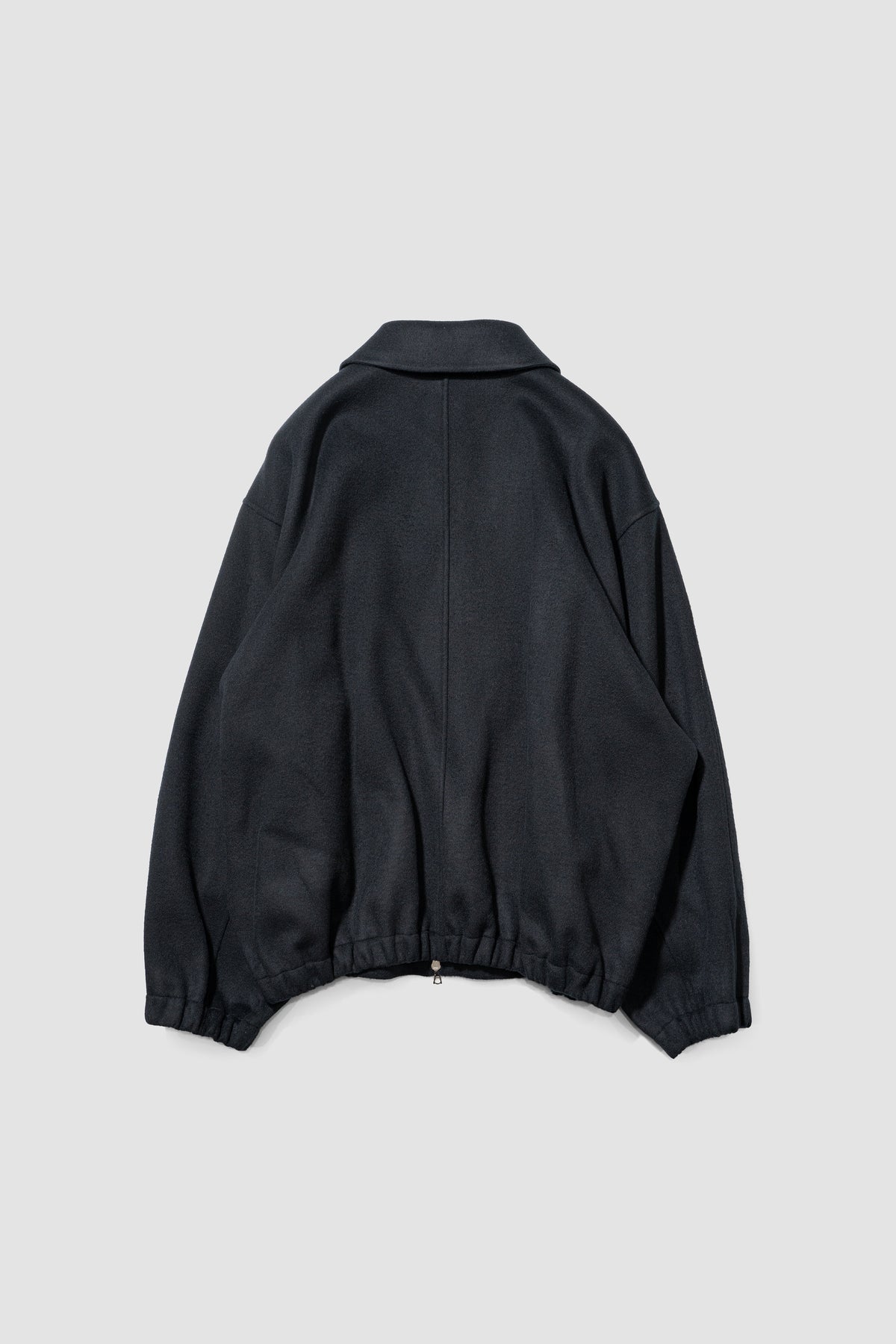 ssstein/ W/CA DOUBLE FACE CLOTH ZIP JACKET "BLACK"