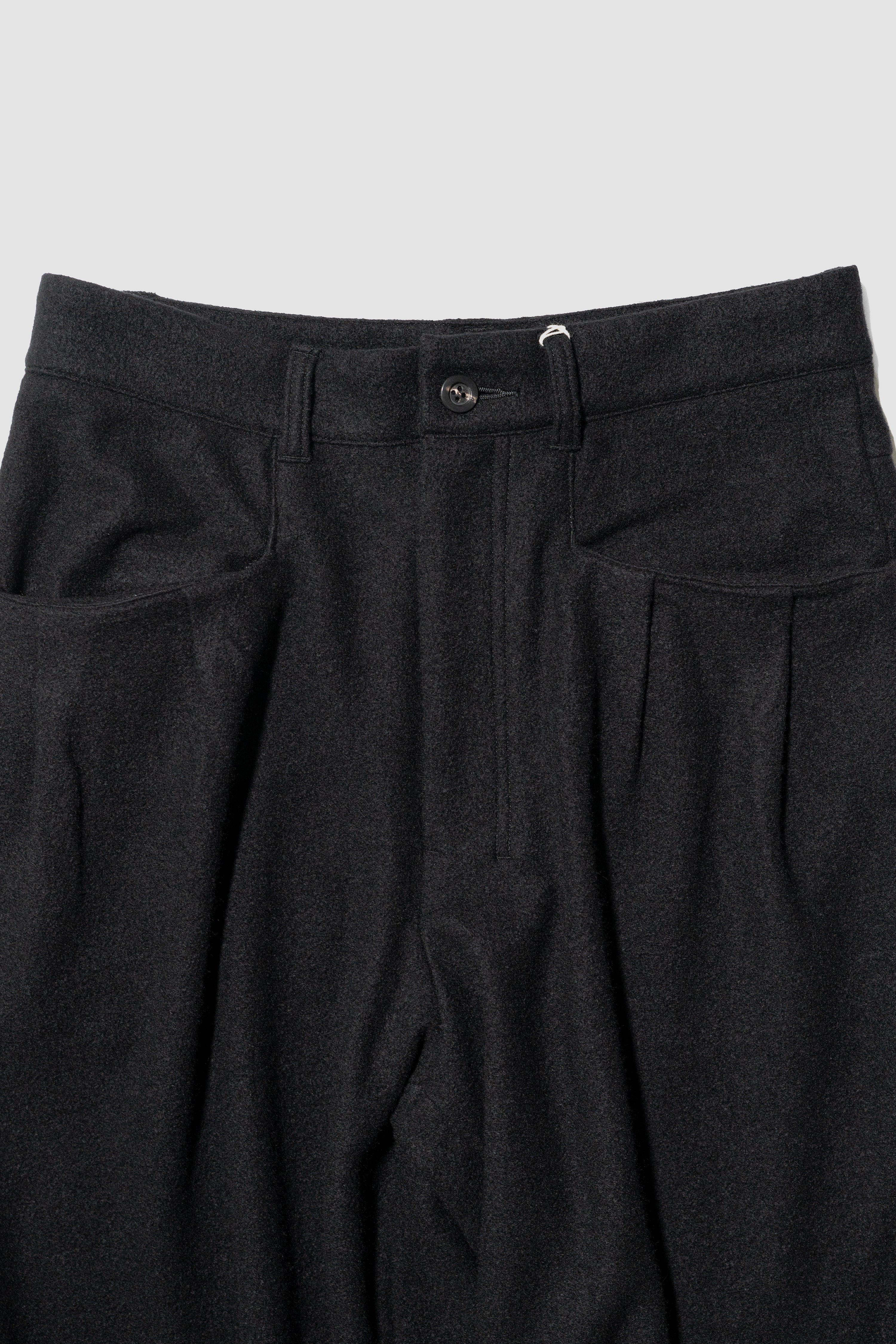 ANCELLM(アンセルム) / WOOL CUT WIDE TUCK SLACKS 