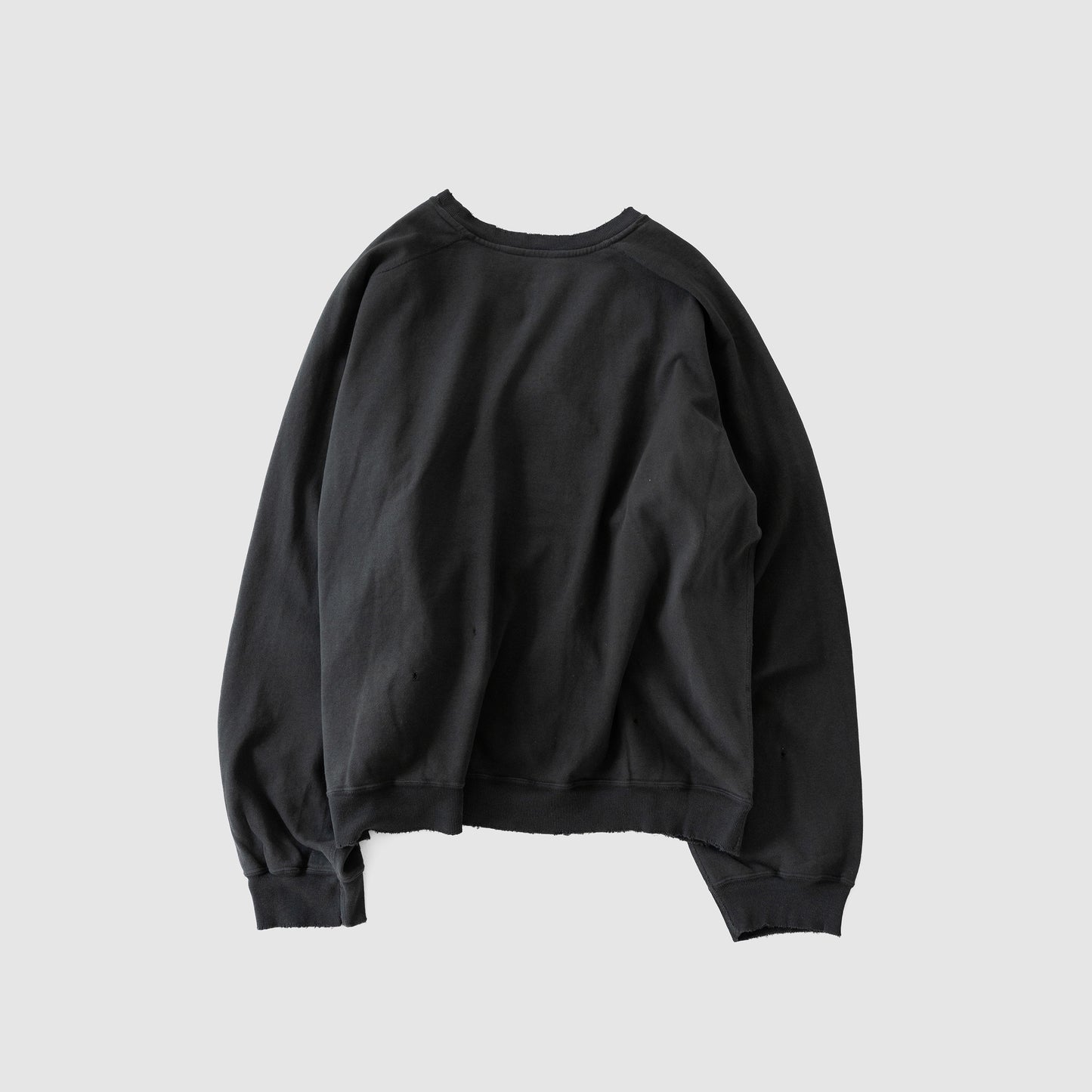 ANCELLM / LIGHT LOOP SWEAT SHIRT "BLACK"