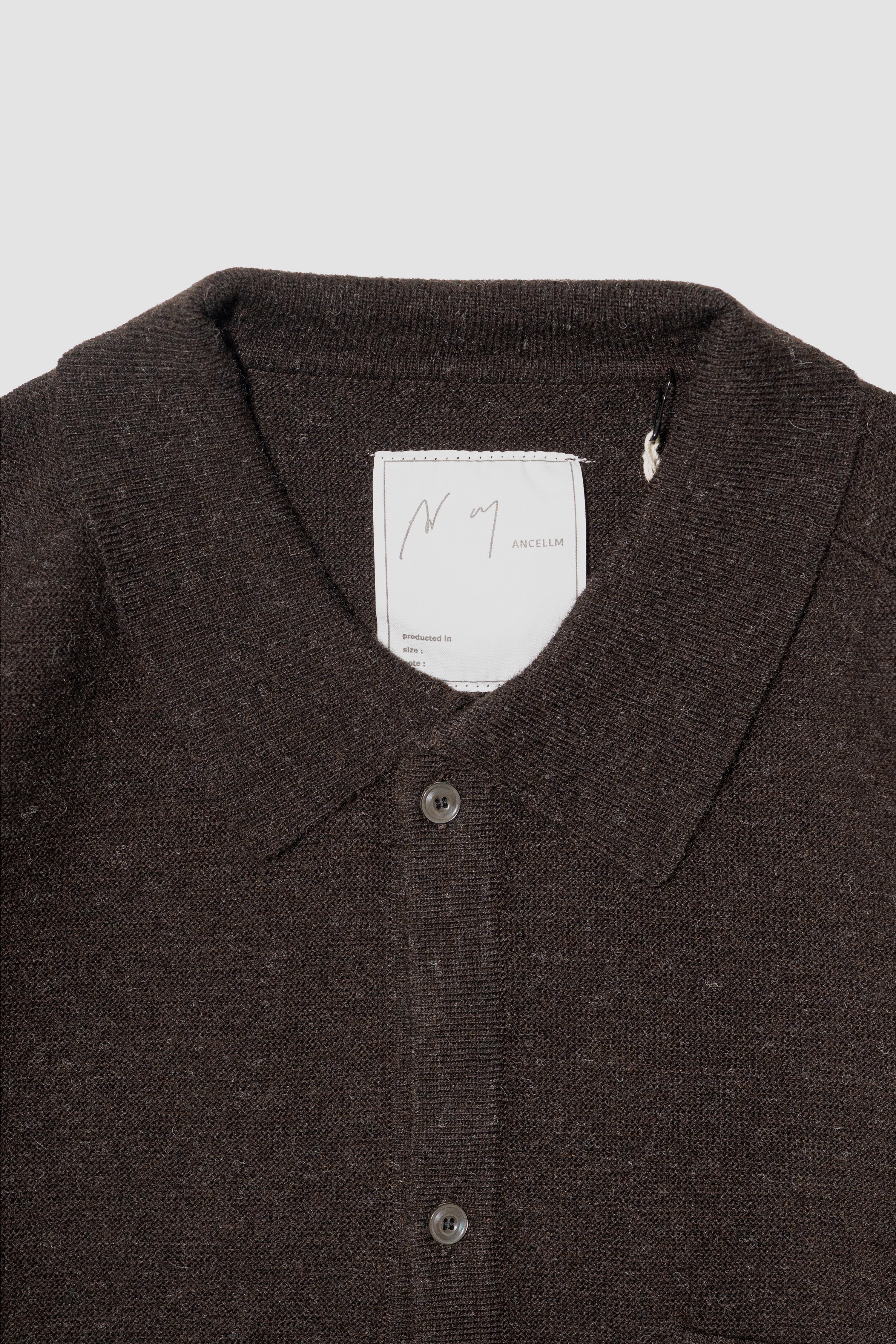 ANCELLM(アンセルム) / SHETLAND WOOL KNIT SHIRT 
