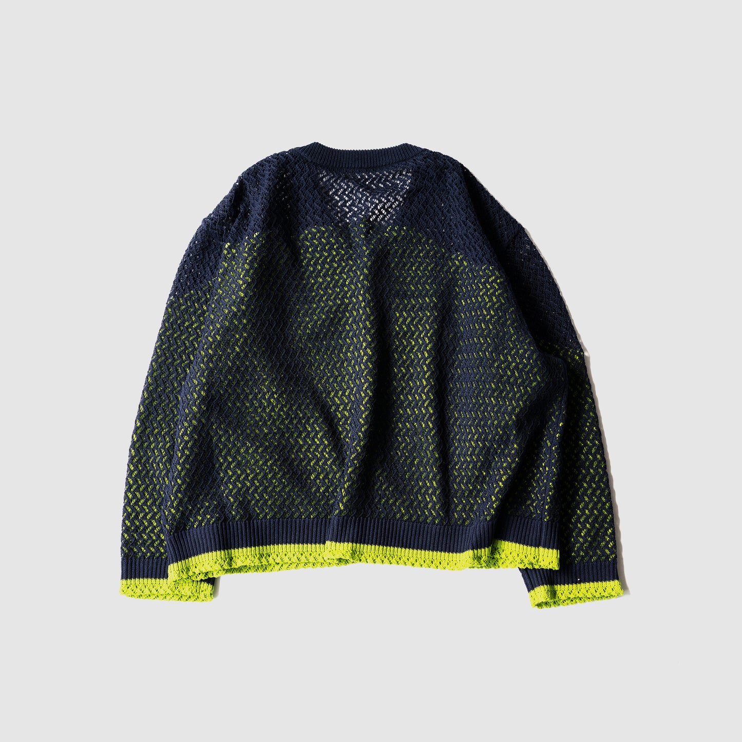 Kota Gushiken/ Inside Out 2 Layers Cardigan "Navy/Green"