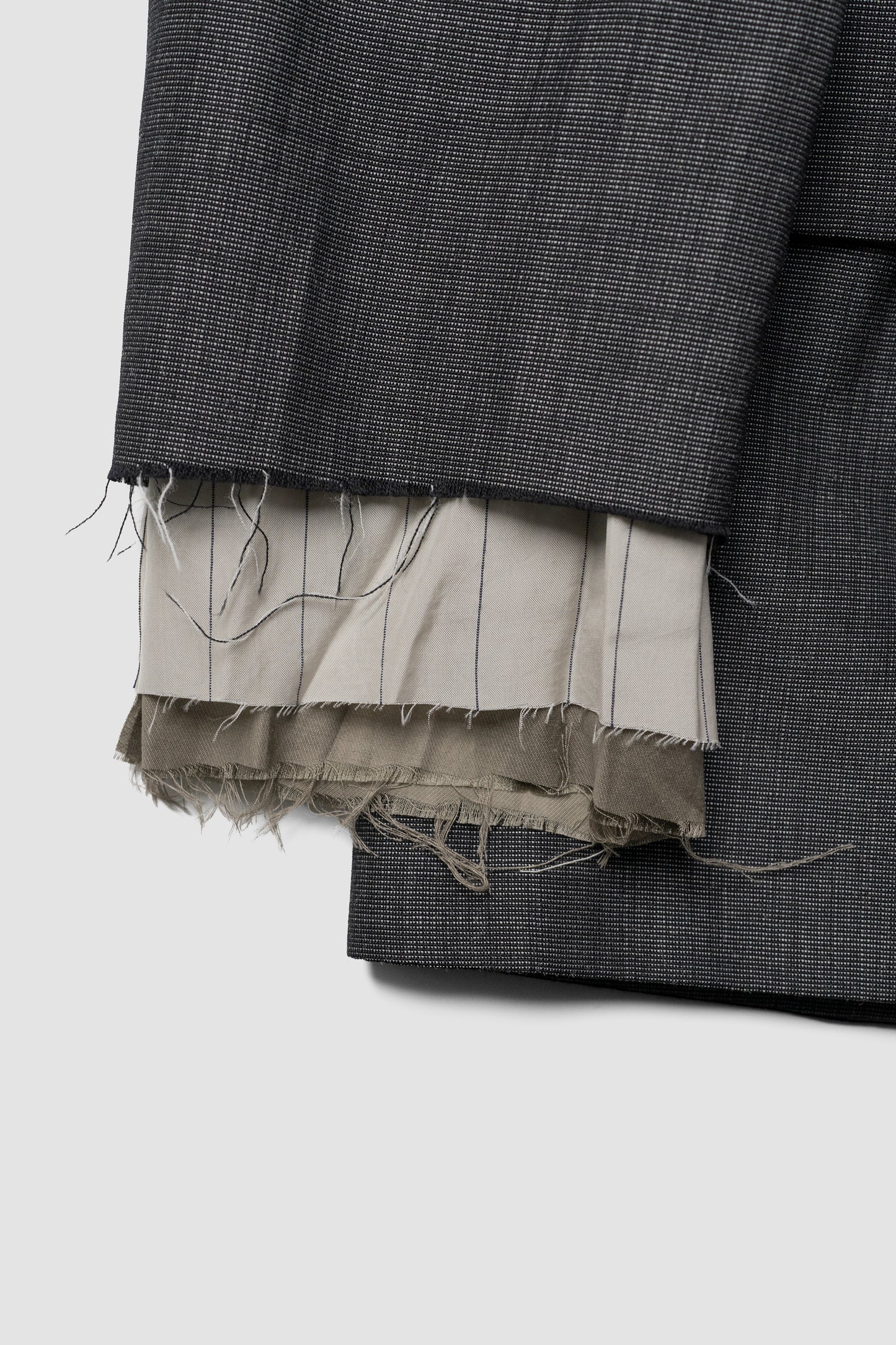ANCELLM / LAYERED TAILORED JACKET "BLACK"