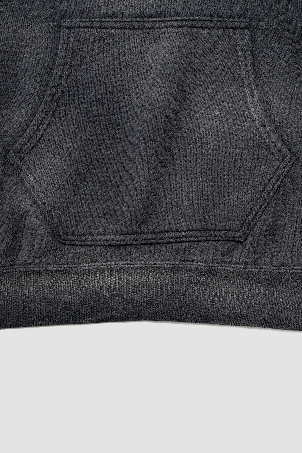ANCELLM / FLEECE-LINED SWEAT HOODIE "BLACK"