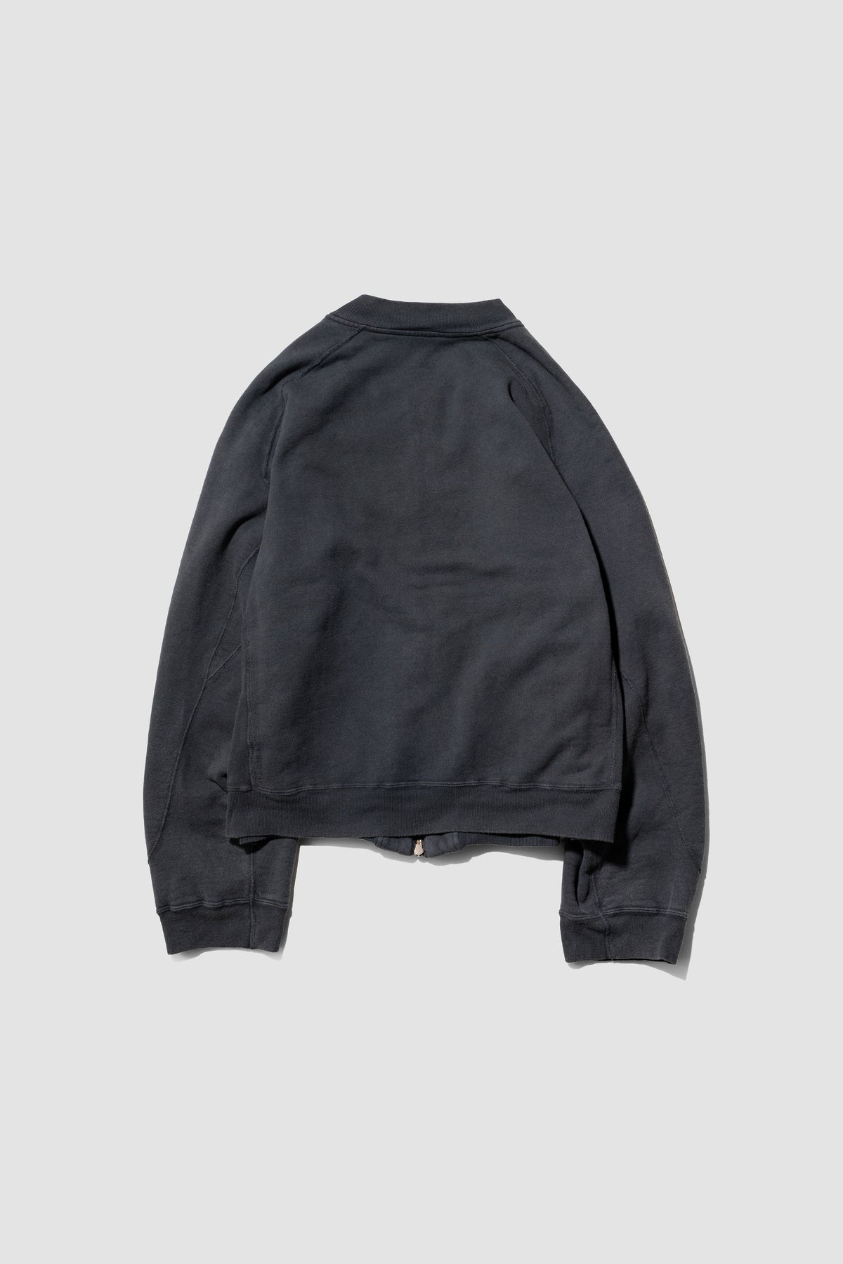 ANCELLM / FLEECE-LINED SWEAT VERSITY SHIRT "BLACK"