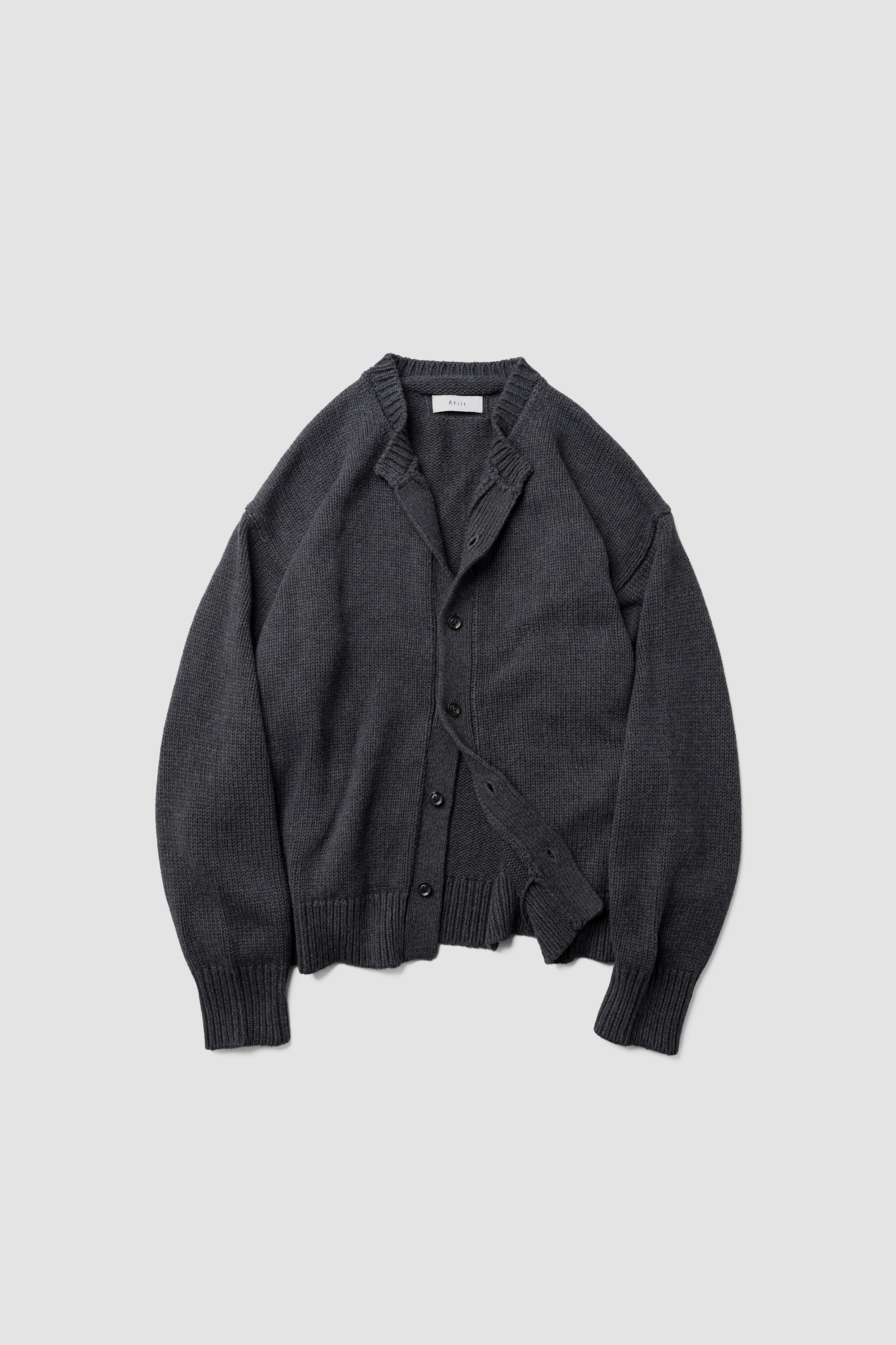 Afiit(アフィット) / CREW NECK CARDIGAN 