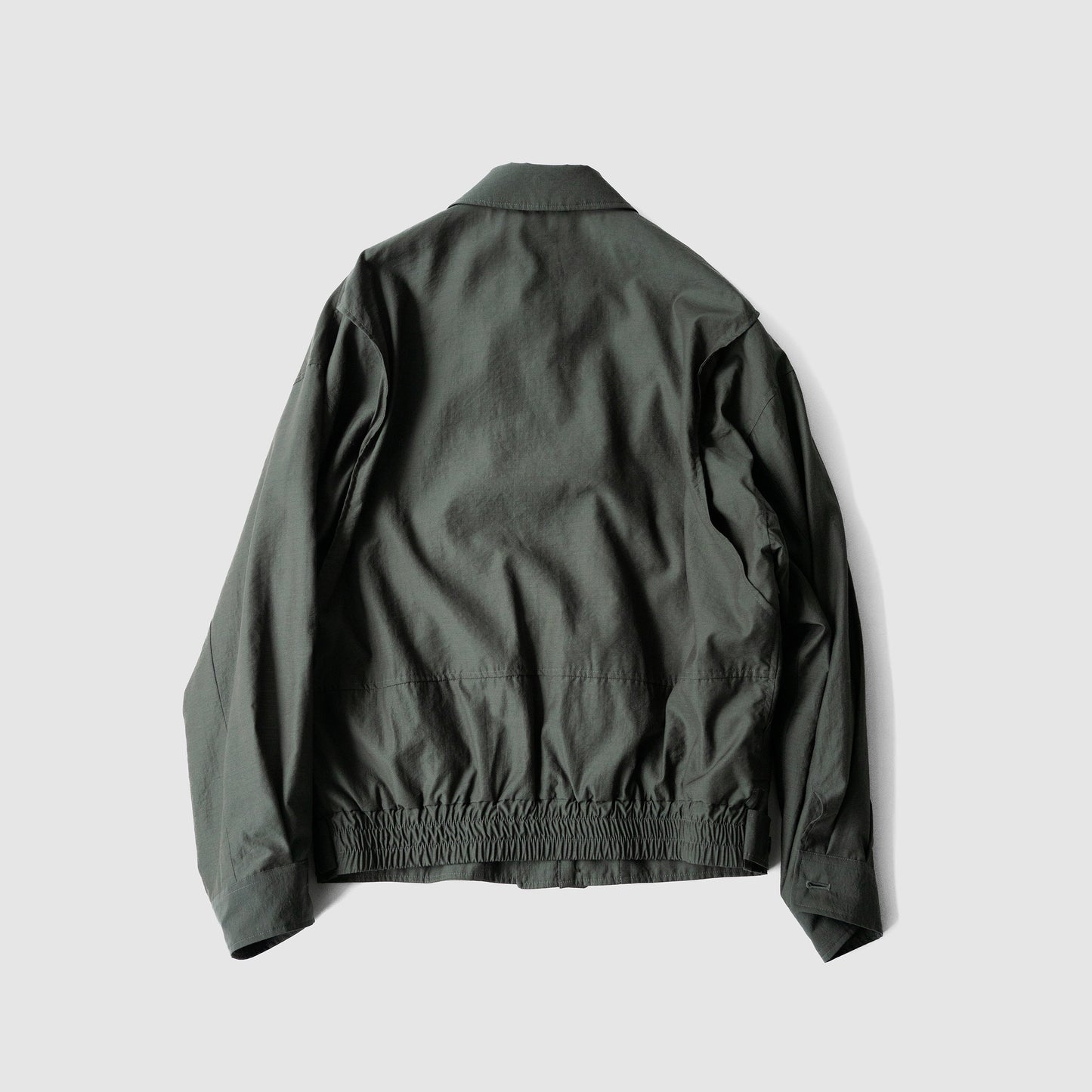 YOKE/ Wool Nylon Flight Jacket "DARK GREEN"
