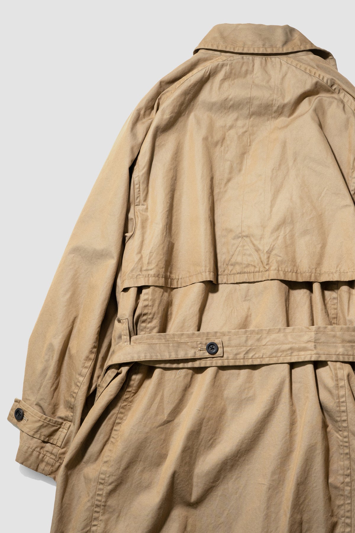 ANCELLM / AGING COTTON M.C COAT "BEIGE"