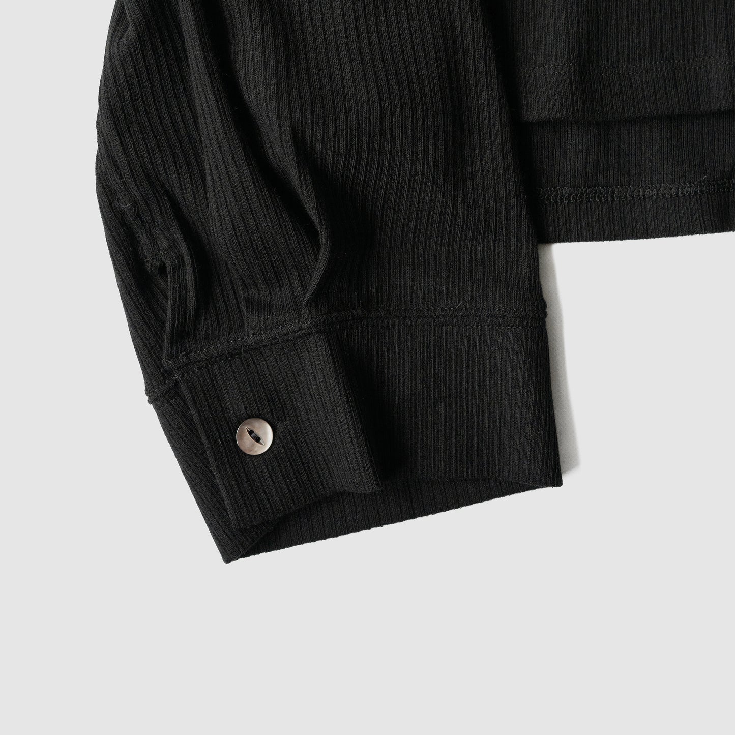 ANCELLM / CAS/SIL KIMONO KNIT SHIRT "BLACK"