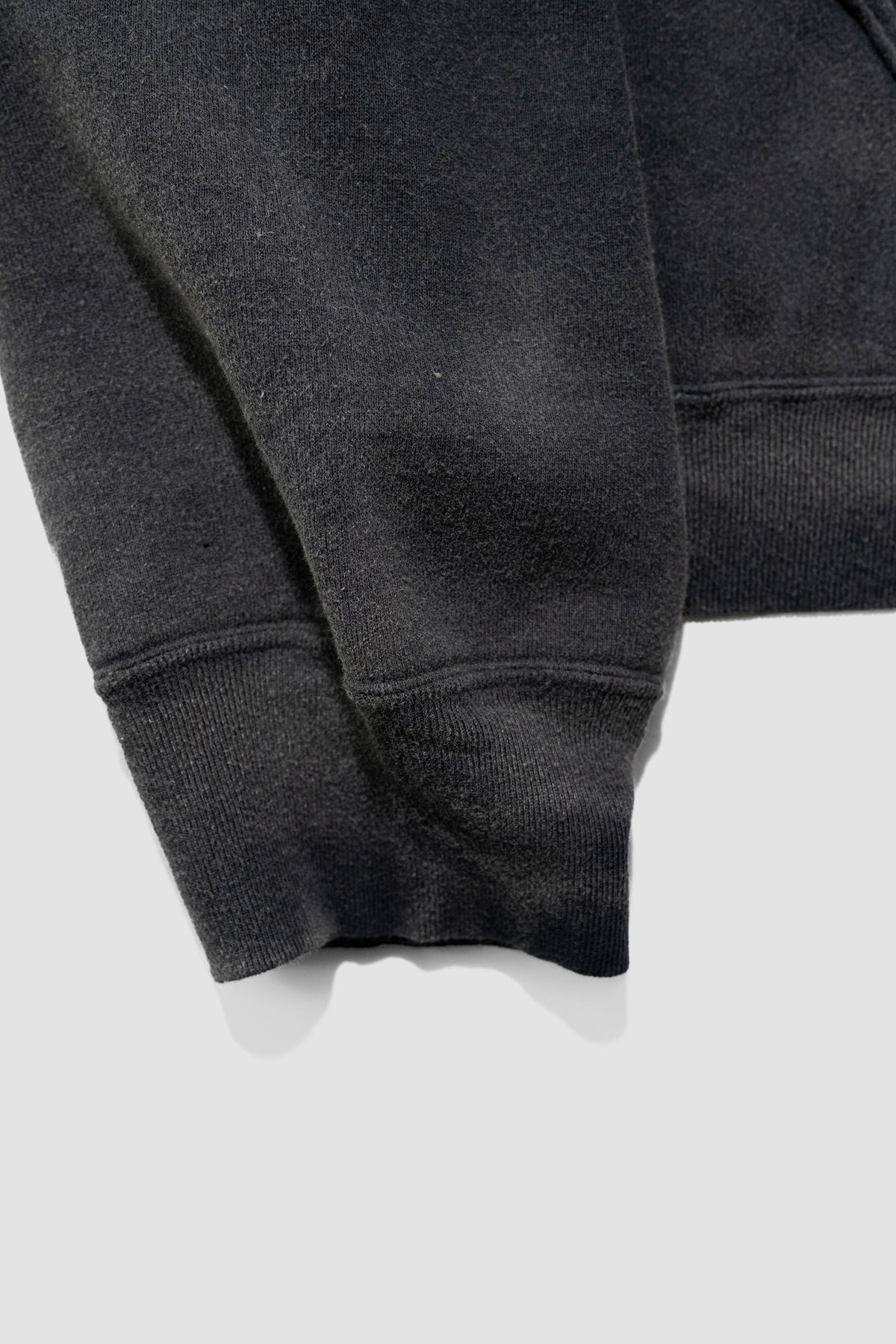 ANCELLM / FLEECE-LINED SWEAT HOODIE "BLACK"