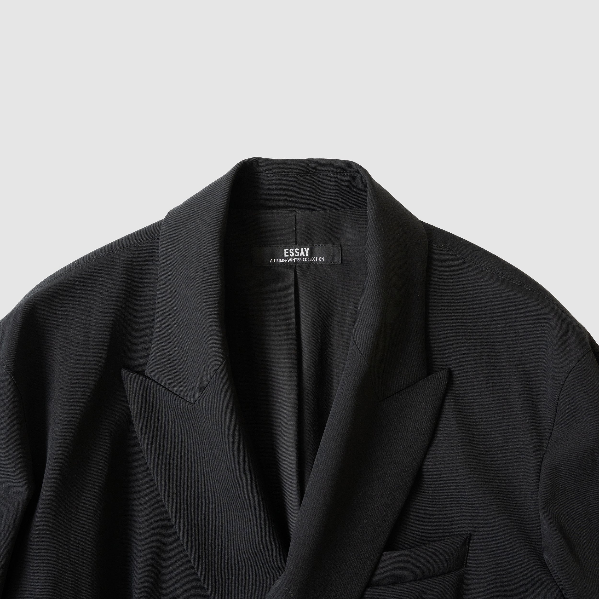 ESSAY(エッセイ)/ WOOL GABARDINE DOUBLE BREASTED JACKET 