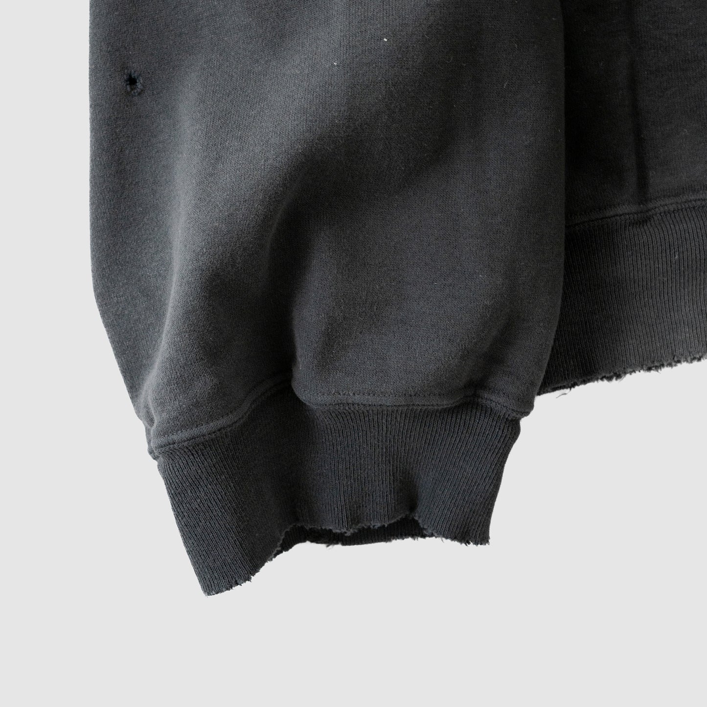 ANCELLM / LIGHT LOOP SWEAT SHIRT "BLACK"