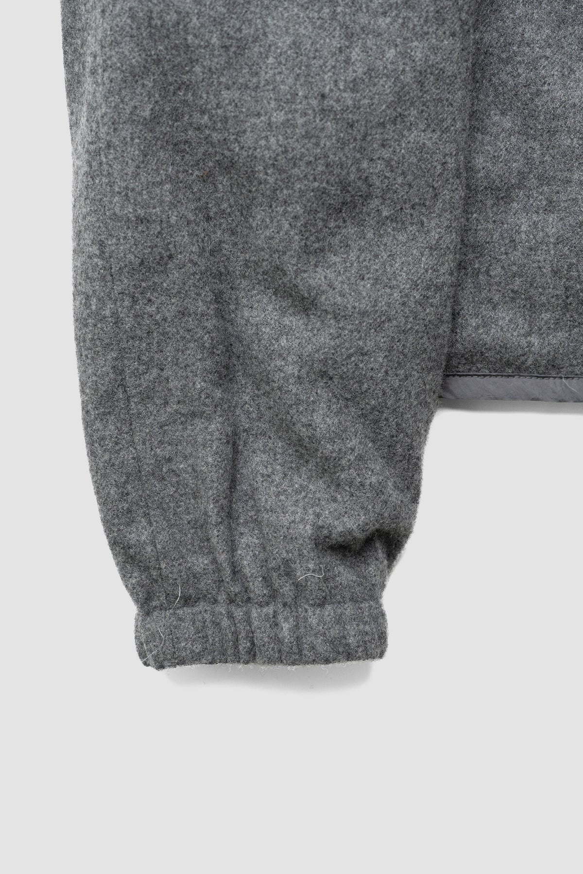 YOKE/ Wool Cashmere Fleece Reversible Blouson "Gray"