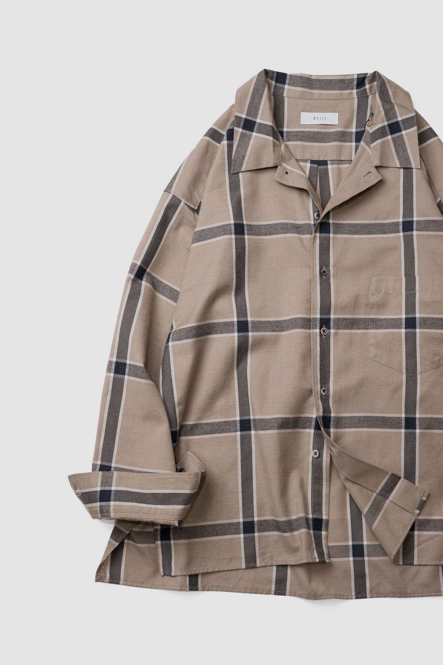 Afiit / CHECK SHIRT "BEIGE"