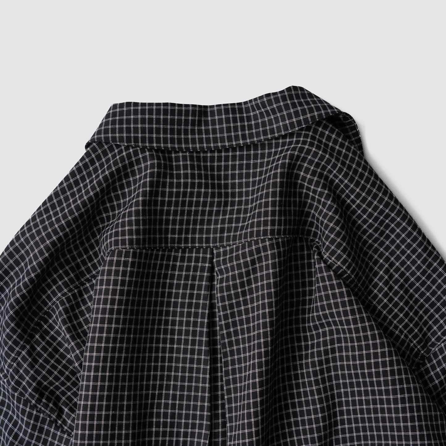 Afiit / RAYON CHECK SHIRT "BLACK"