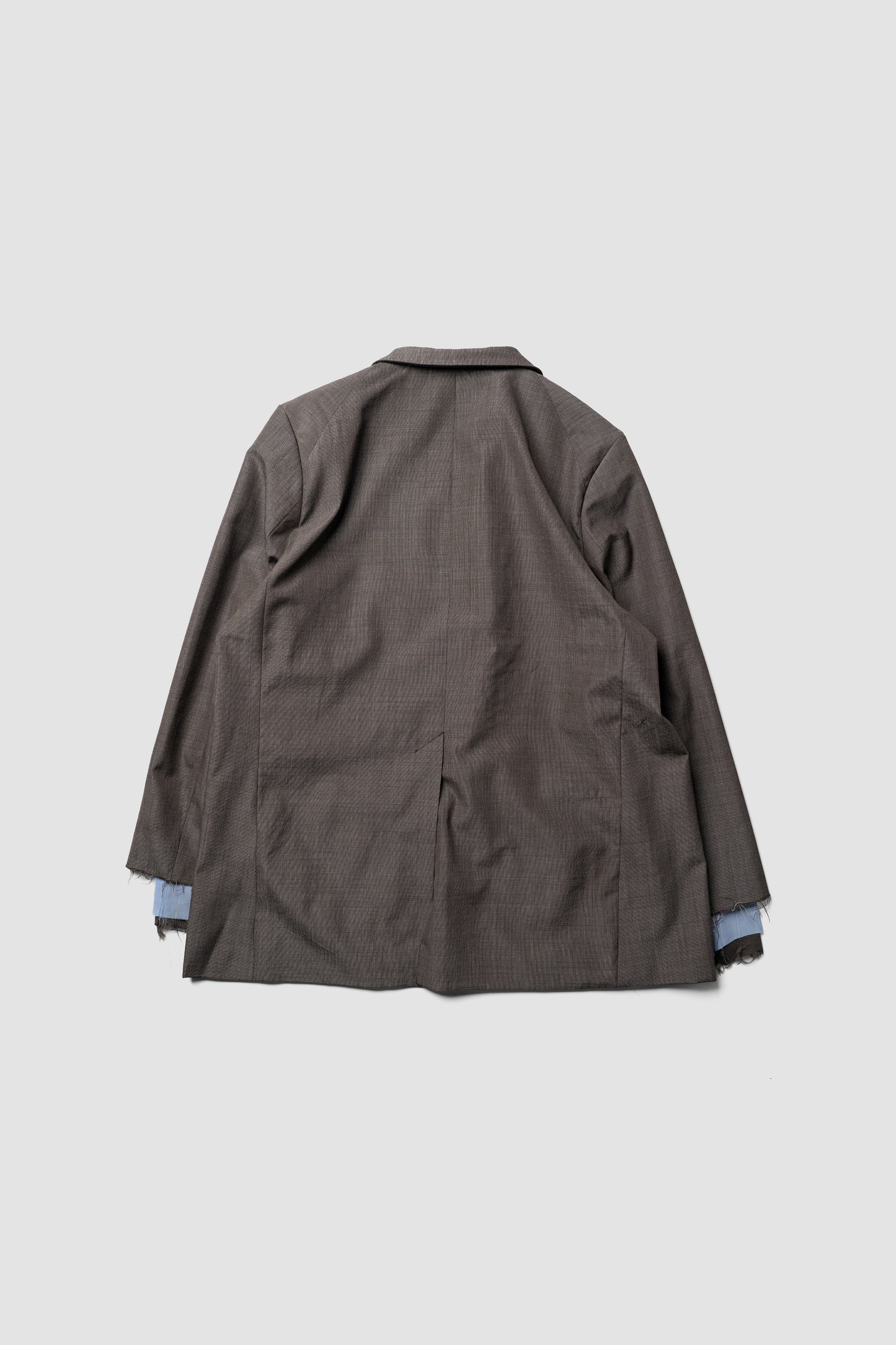 ANCELLM / LAYERED TAILORED JACKET "BROWN"
