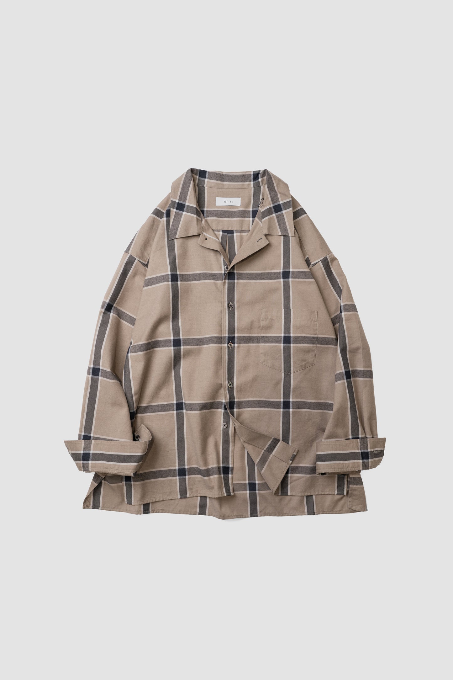Afiit / CHECK SHIRT "BEIGE"