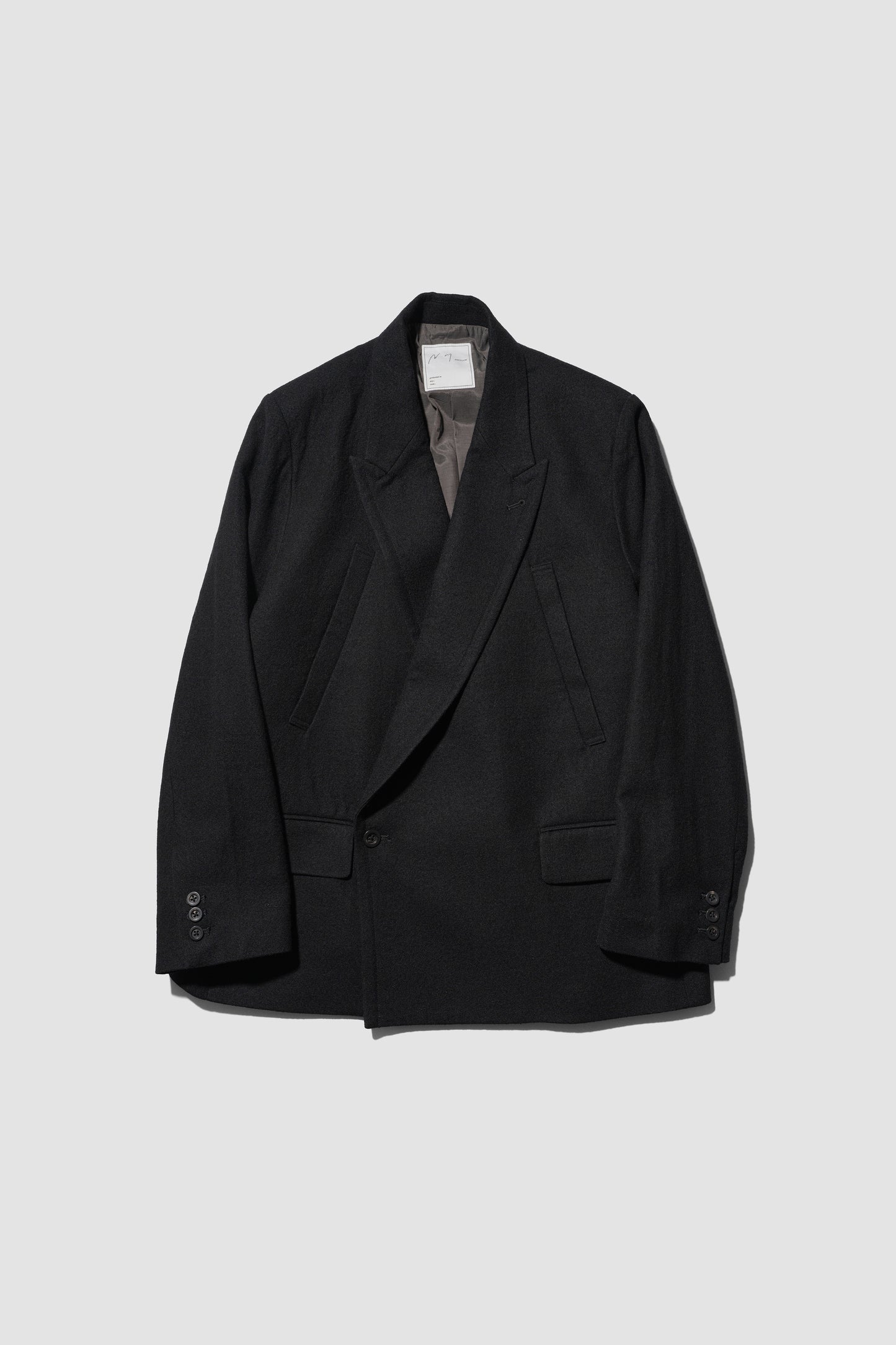 ANCELLM / DOUBLE TAILORED JACKET "BLACK"