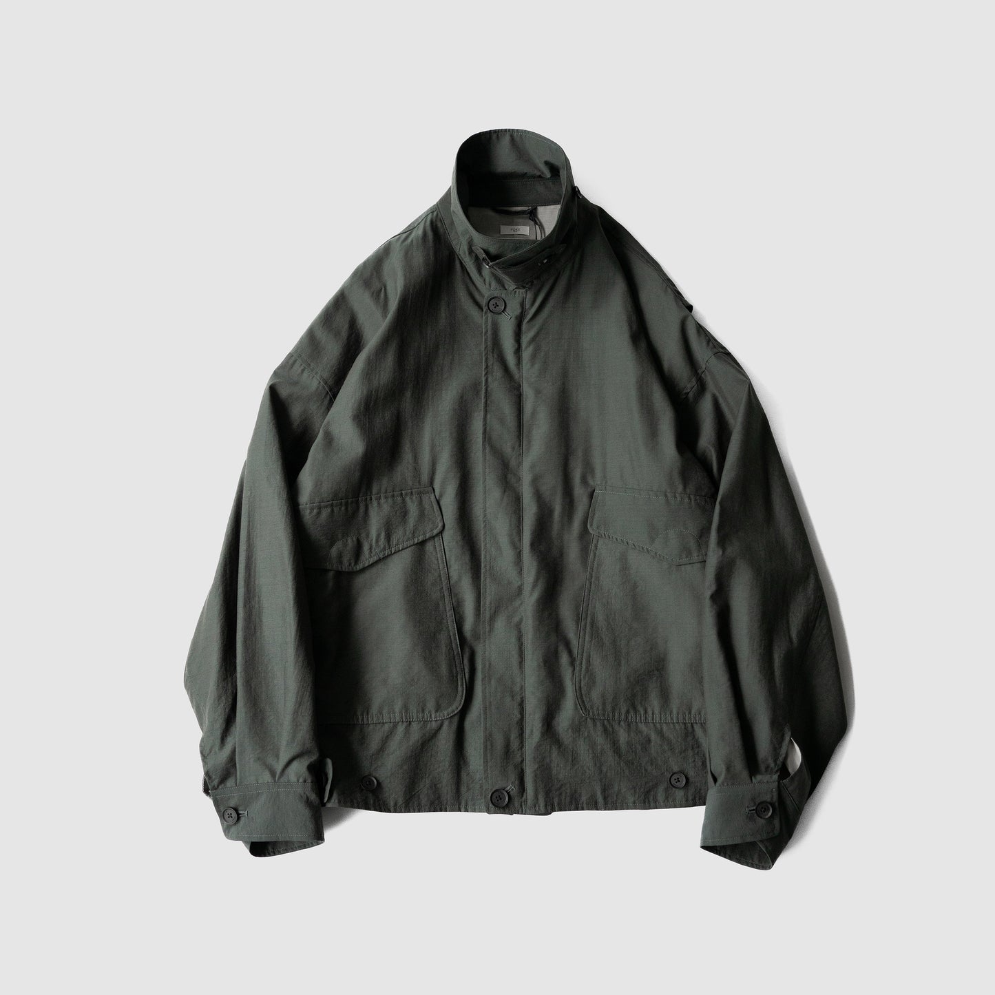 YOKE/ Wool Nylon Flight Jacket "DARK GREEN"