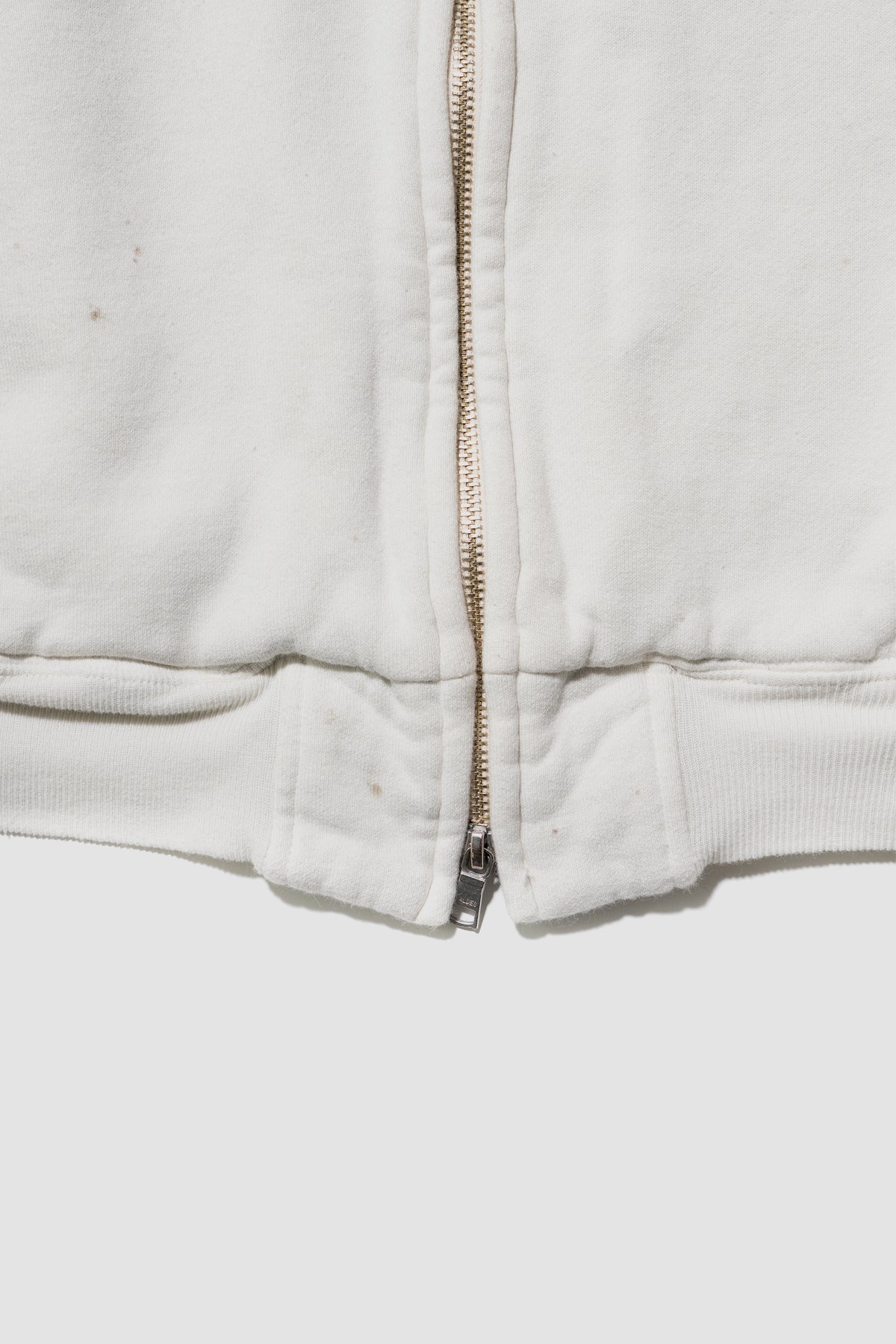 ANCELLM / FLEECE-LINED SWEAT VERSITY SHIRT "WHITE"