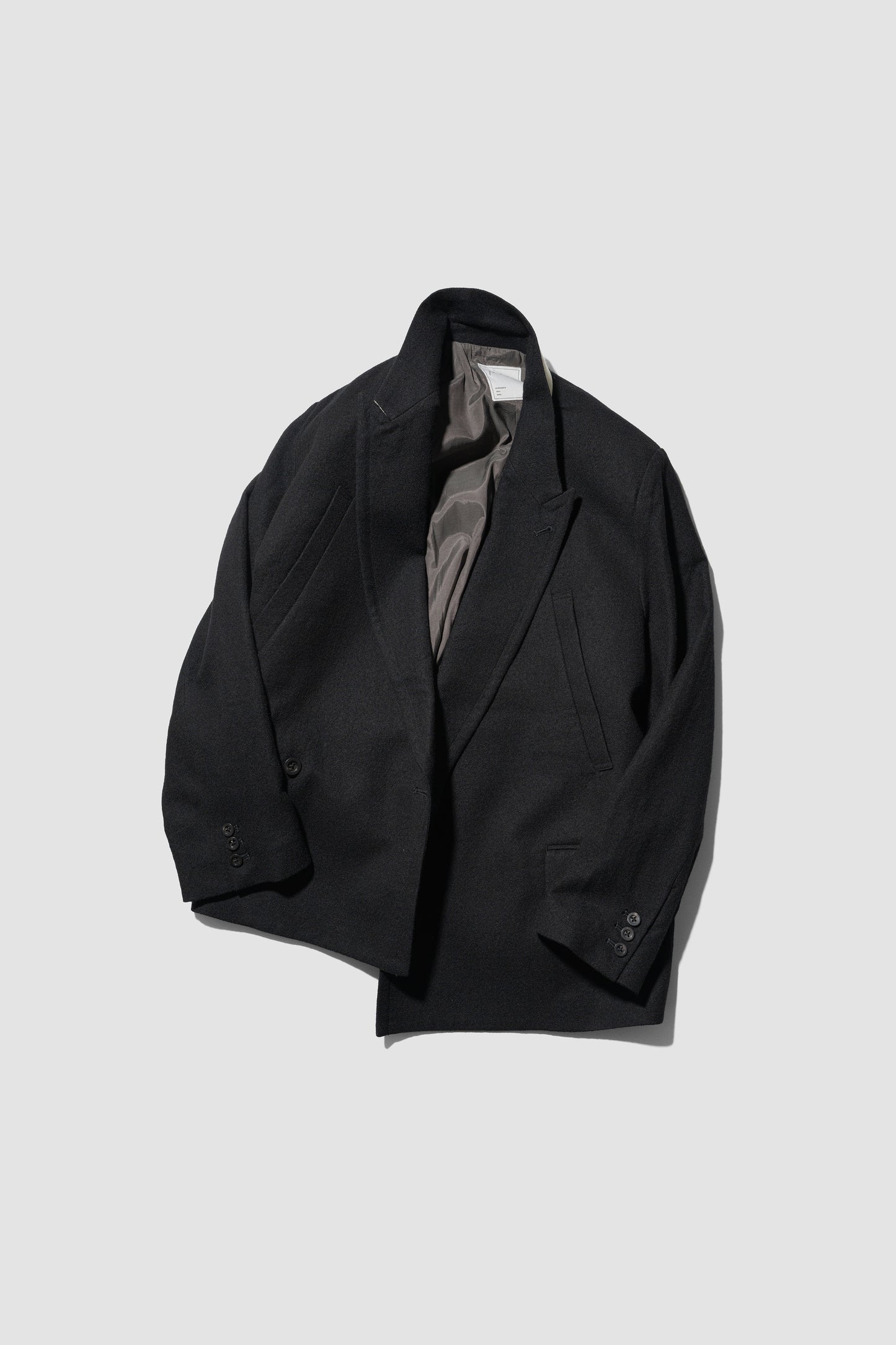 ANCELLM / DOUBLE TAILORED JACKET "BLACK"