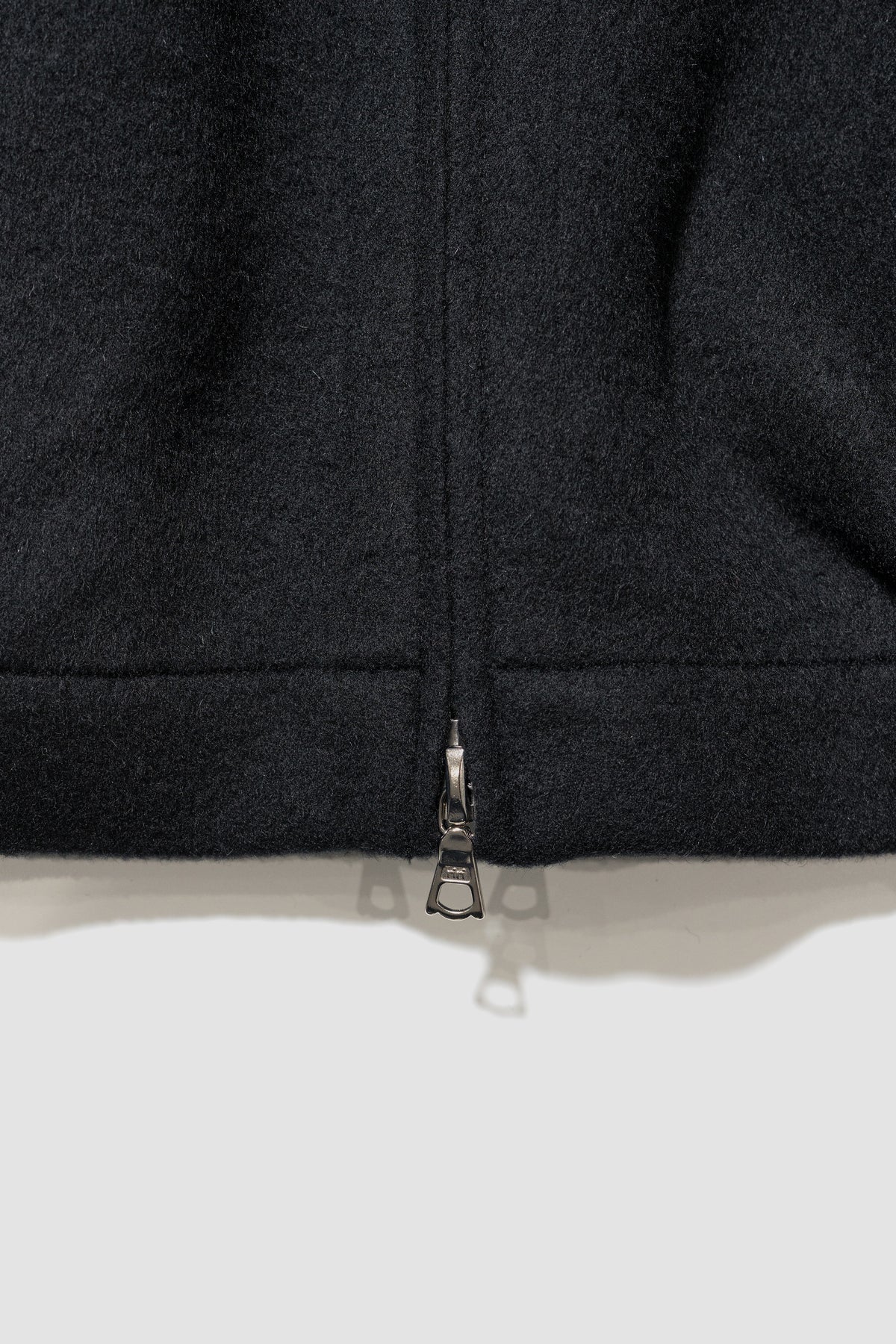 ssstein/ W/CA DOUBLE FACE CLOTH ZIP JACKET "BLACK"